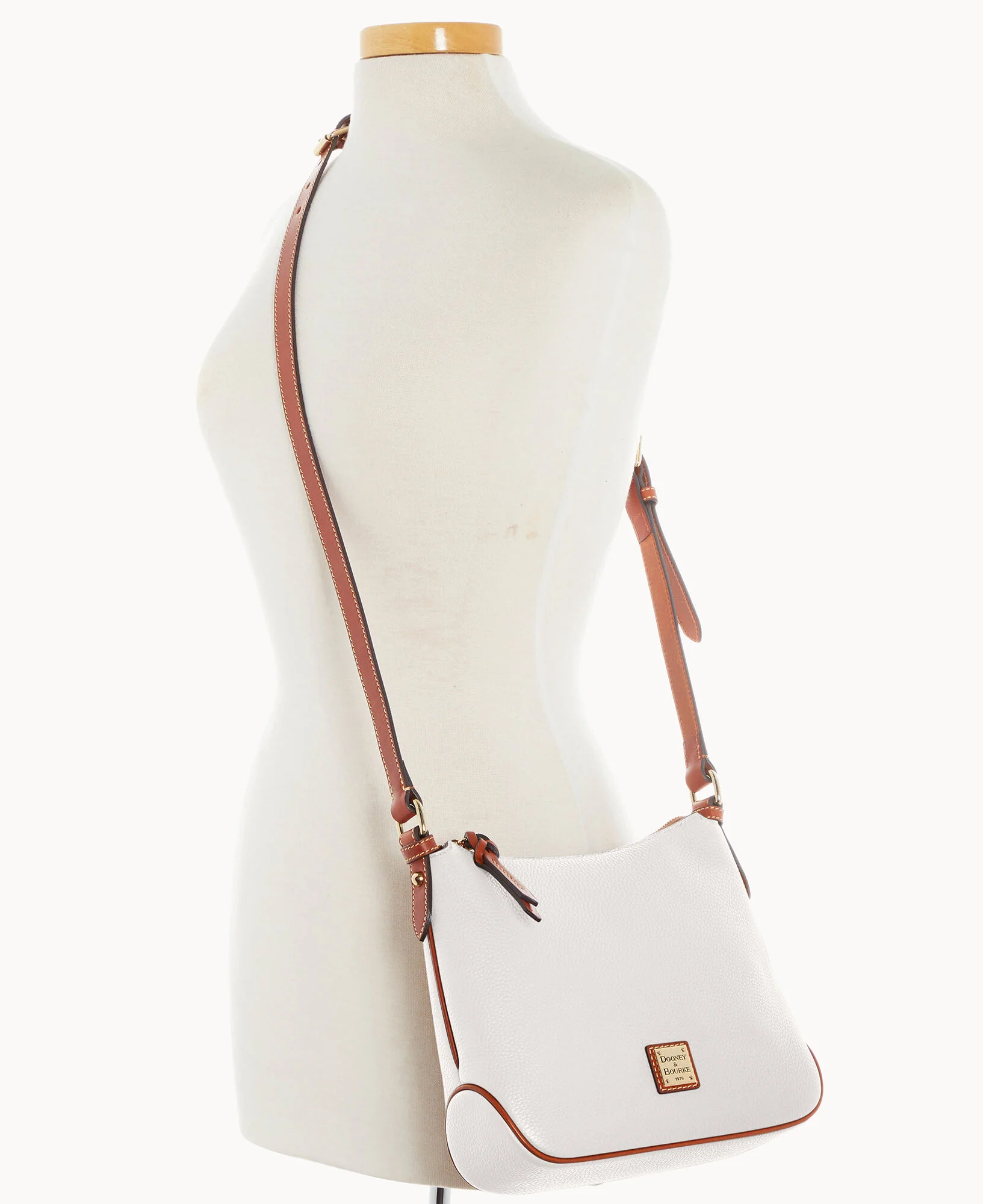 Pebble Grain Crossbody Hobo - Image 25