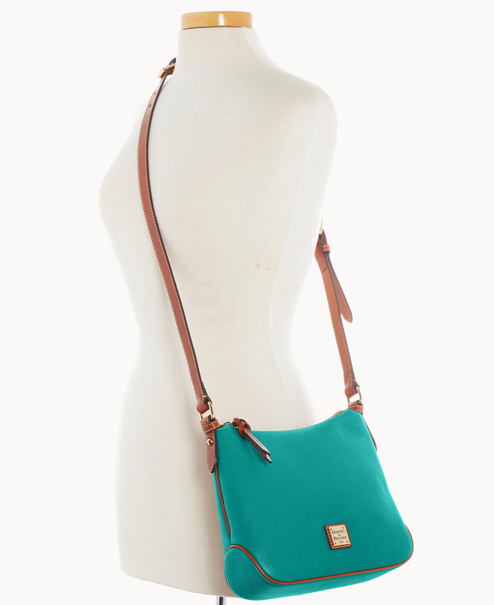 Pebble Grain Crossbody Hobo - Image 30