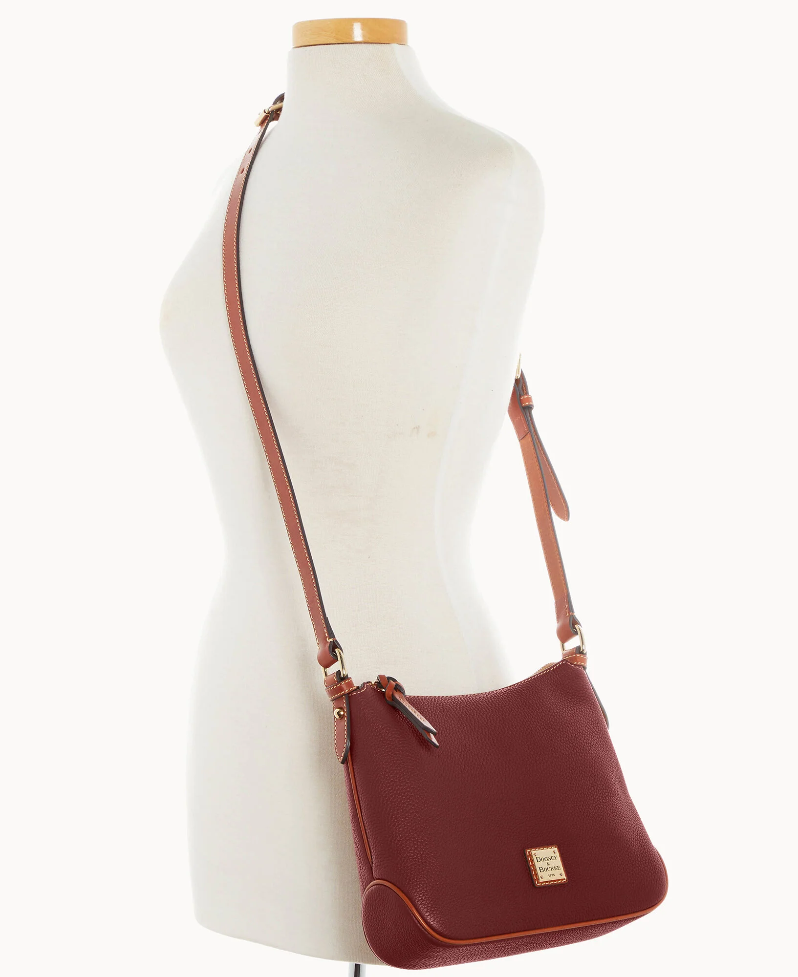 Pebble Grain Crossbody Hobo - Image 48