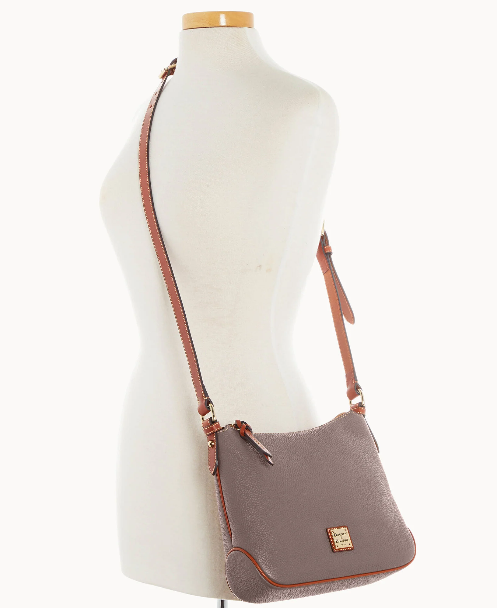 Pebble Grain Crossbody Hobo - Image 58