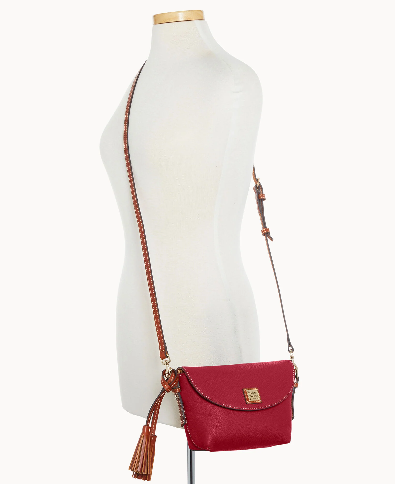 Pebble Grain Crossbody Saddle Bag - Image 104