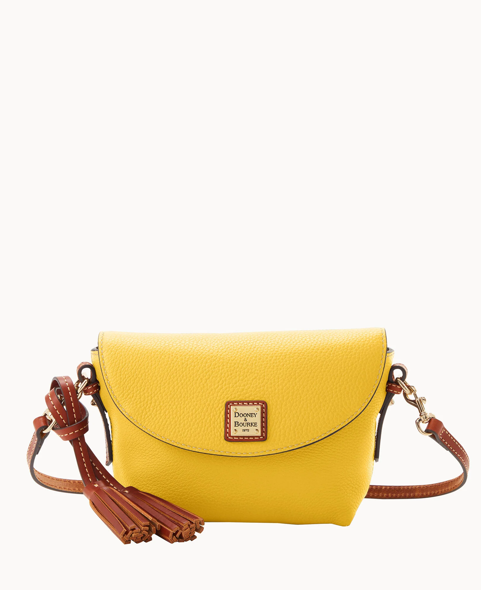 Pebble Grain Crossbody Saddle Bag - Image 109