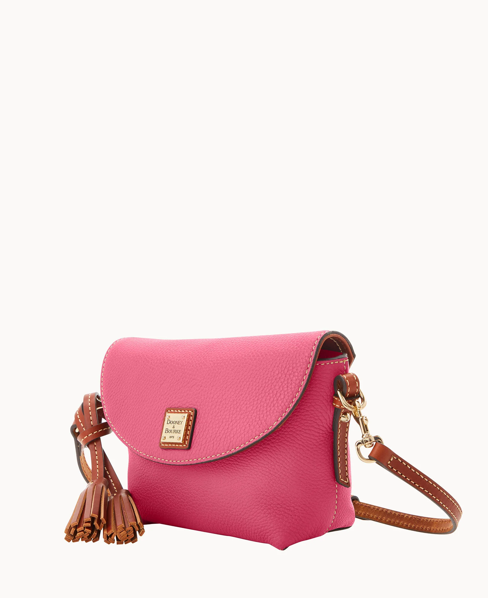 Pebble Grain Crossbody Saddle Bag - Image 14