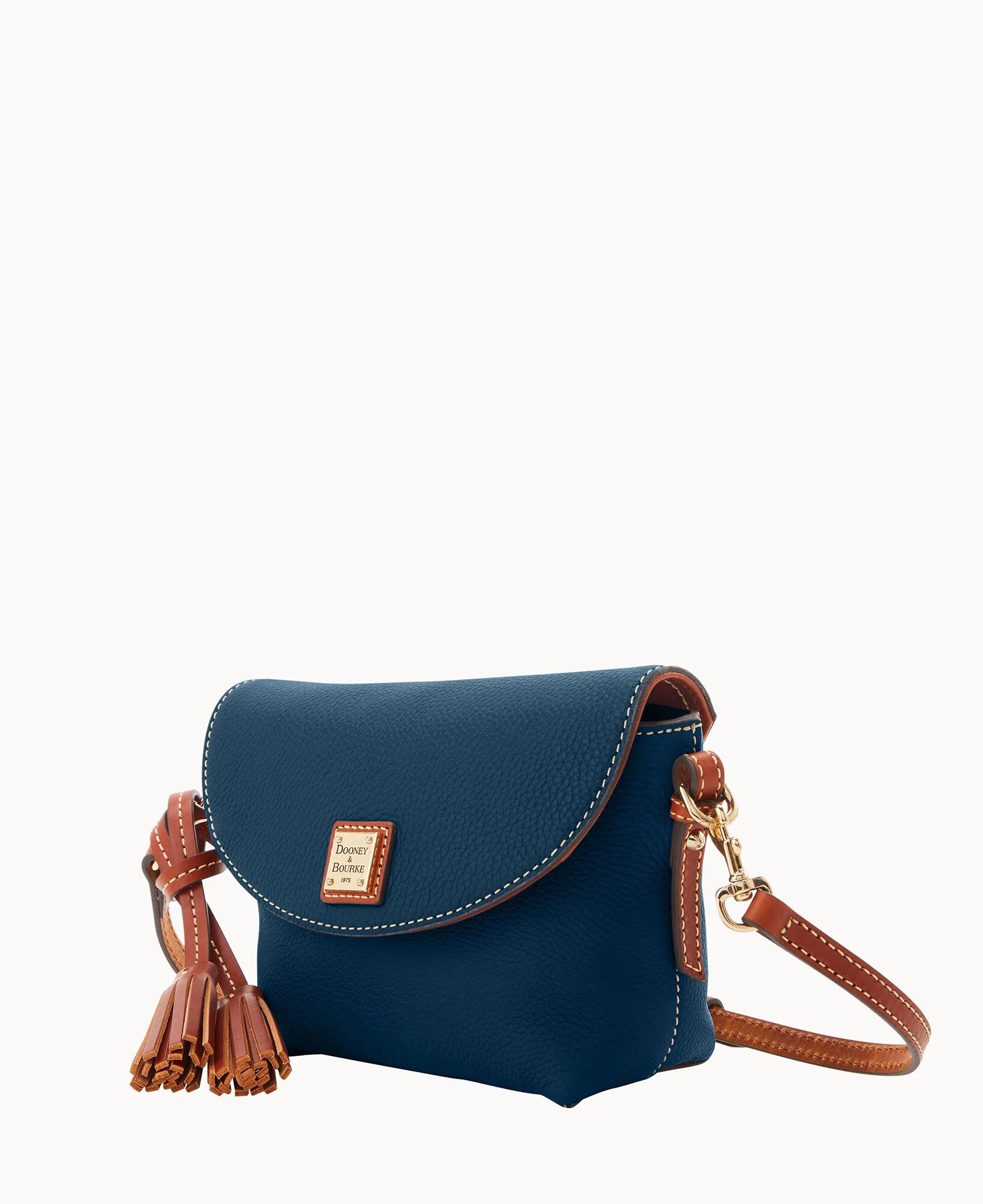 Pebble Grain Crossbody Saddle Bag - Image 18