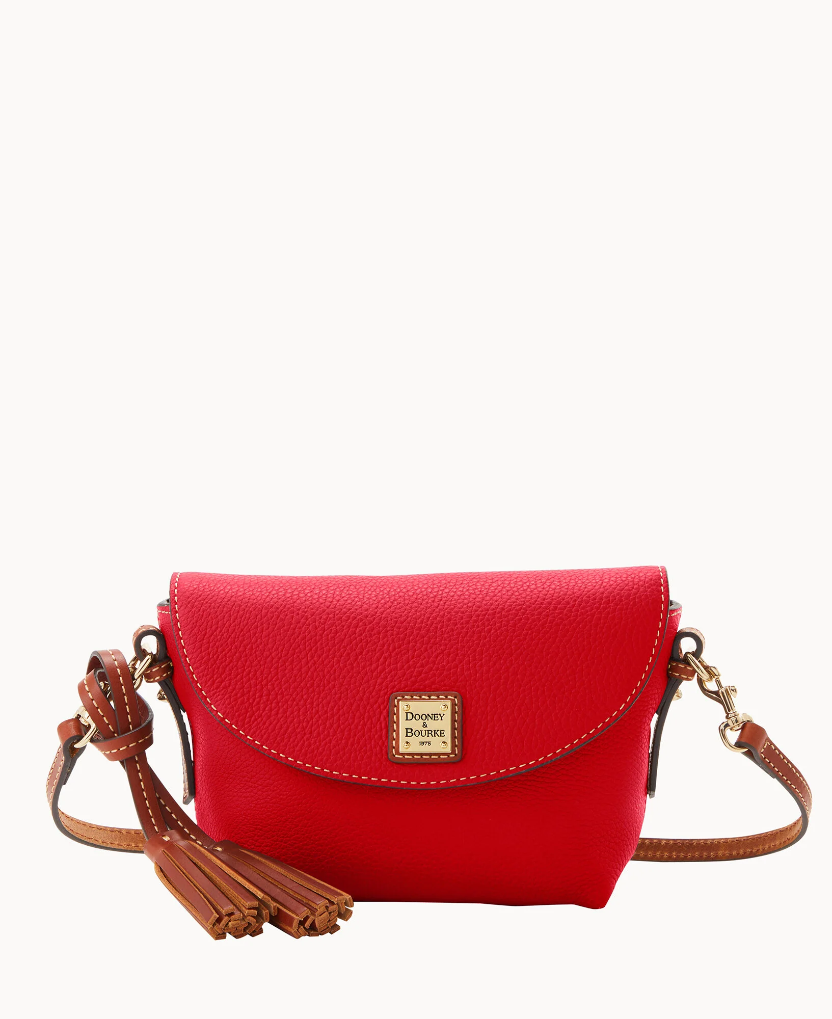 Pebble Grain Crossbody Saddle Bag - Image 21