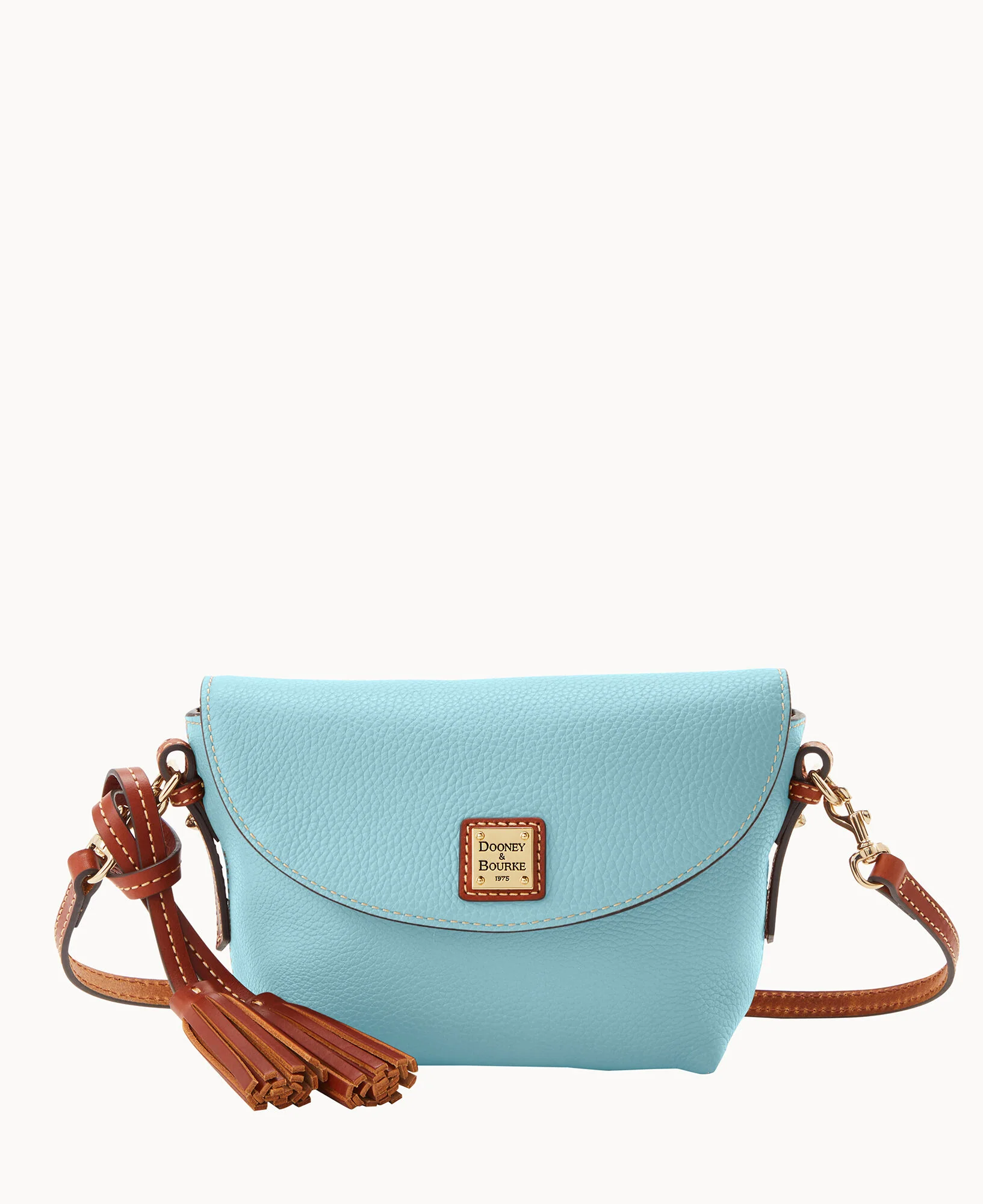 Pebble Grain Crossbody Saddle Bag - Image 25