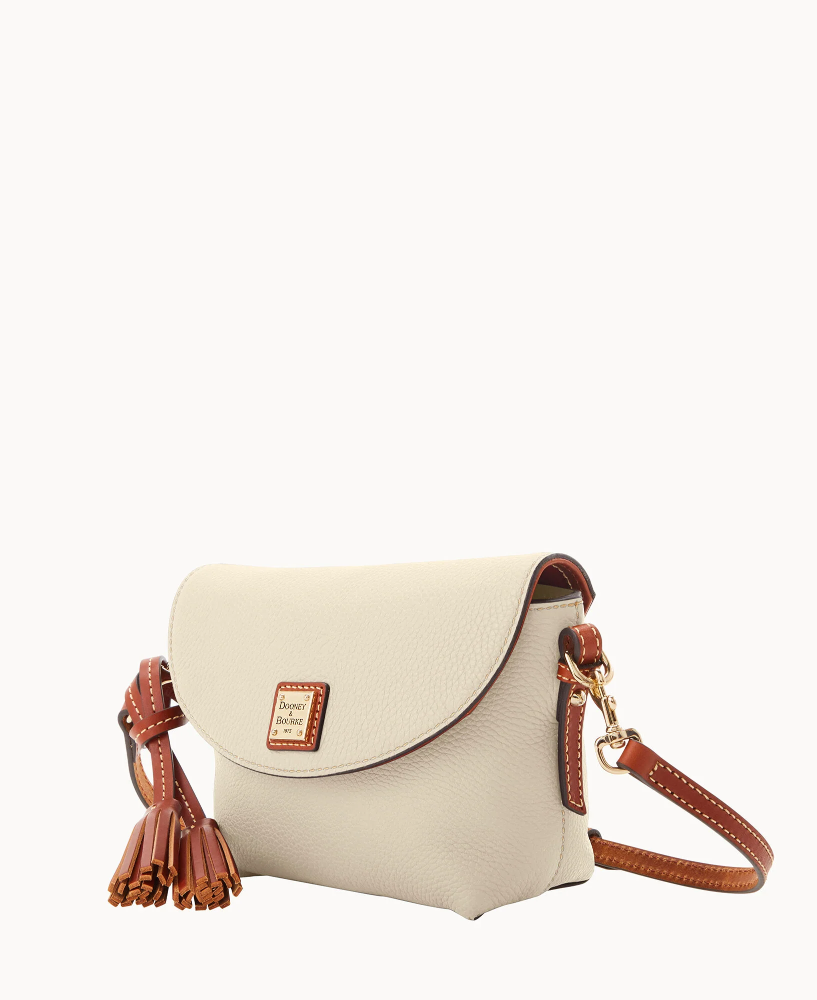 Pebble Grain Crossbody Saddle Bag - Image 34