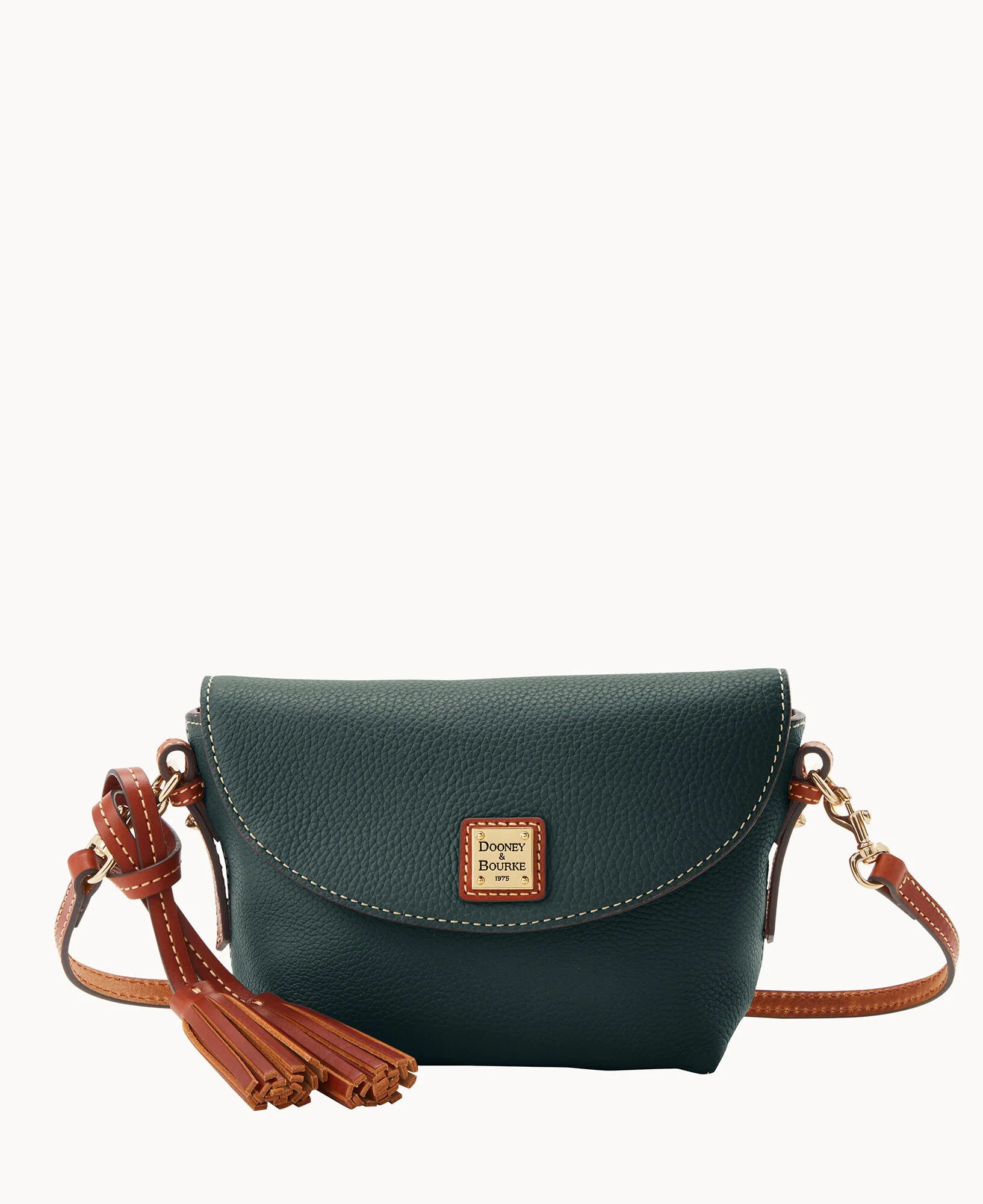 Pebble Grain Crossbody Saddle Bag - Image 41