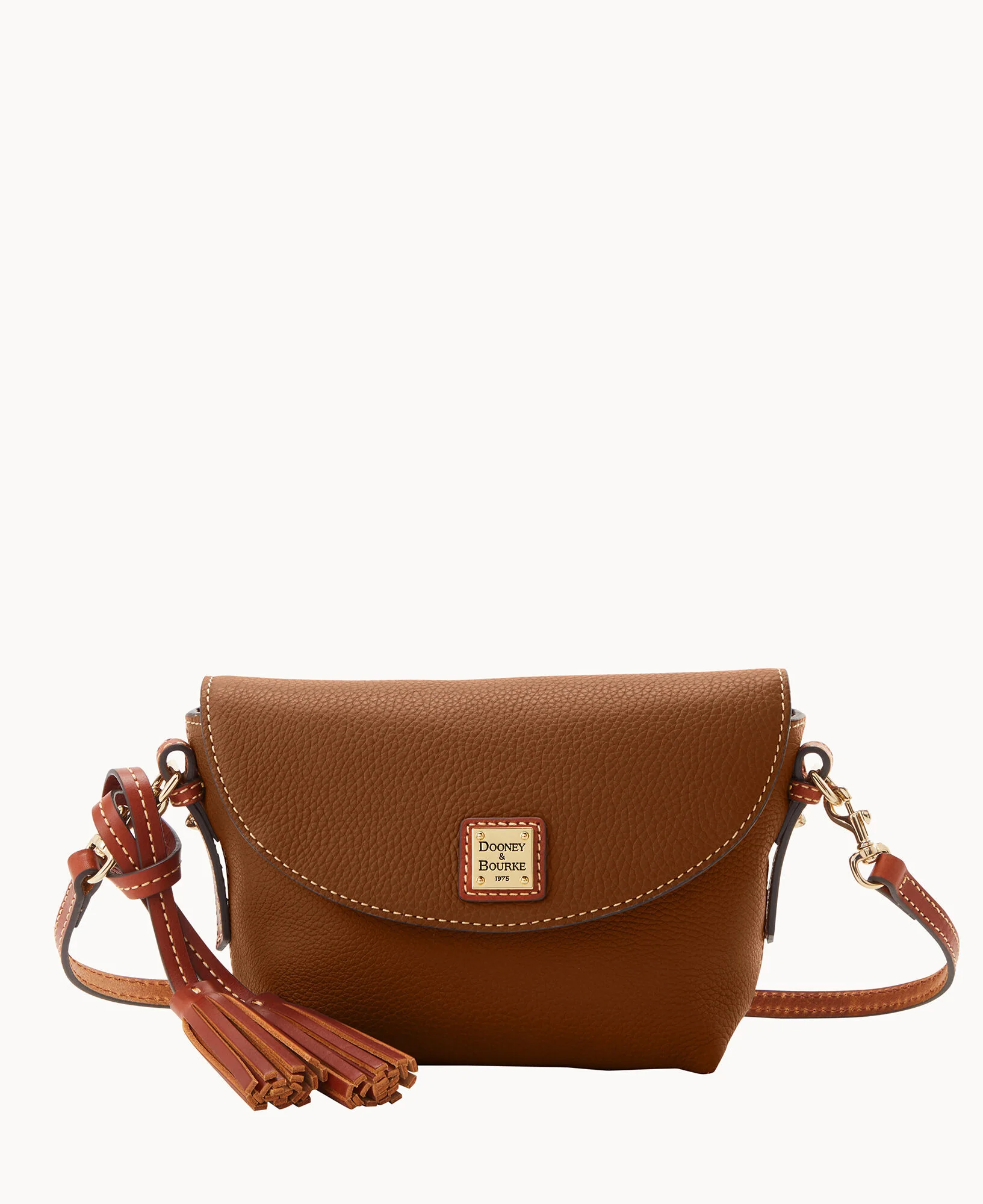 Pebble Grain Crossbody Saddle Bag - Image 61