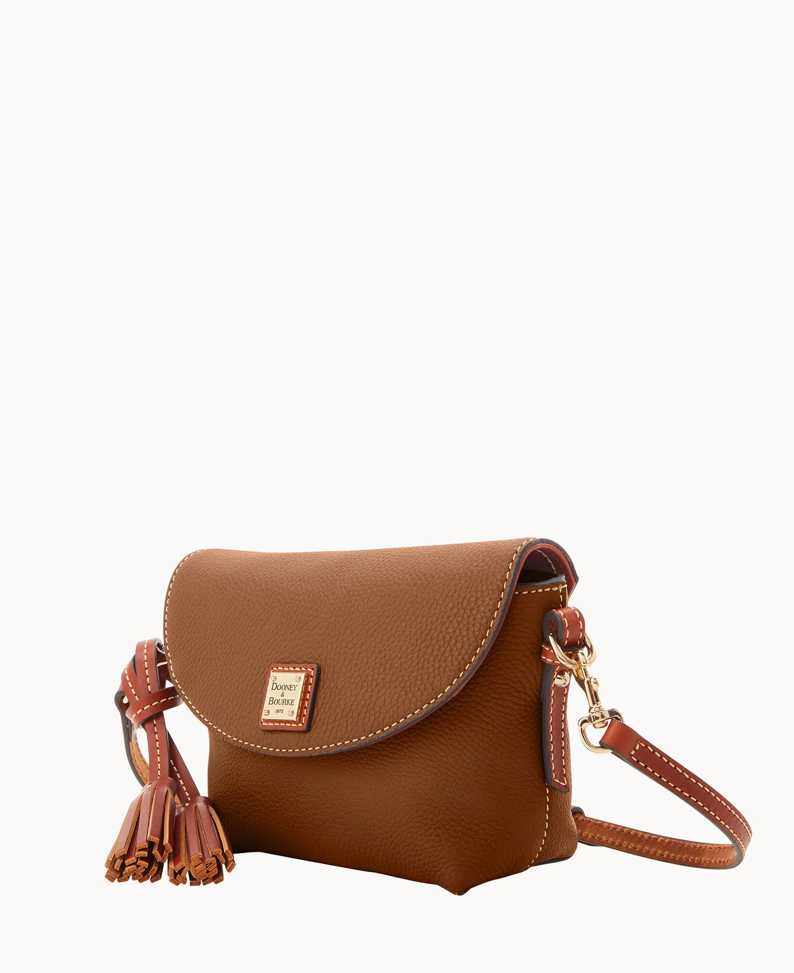 Pebble Grain Crossbody Saddle Bag - Image 62