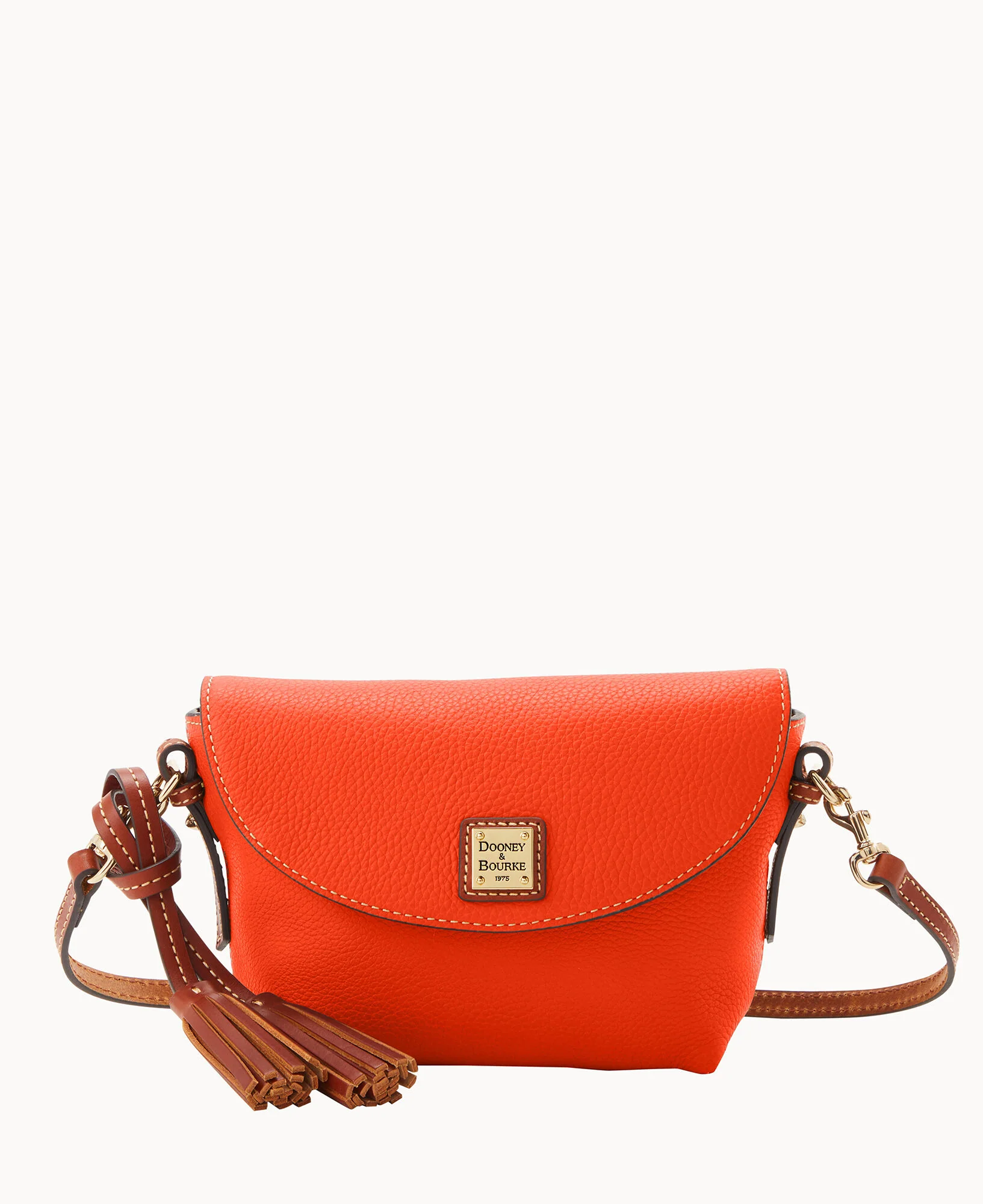 Pebble Grain Crossbody Saddle Bag - Image 73