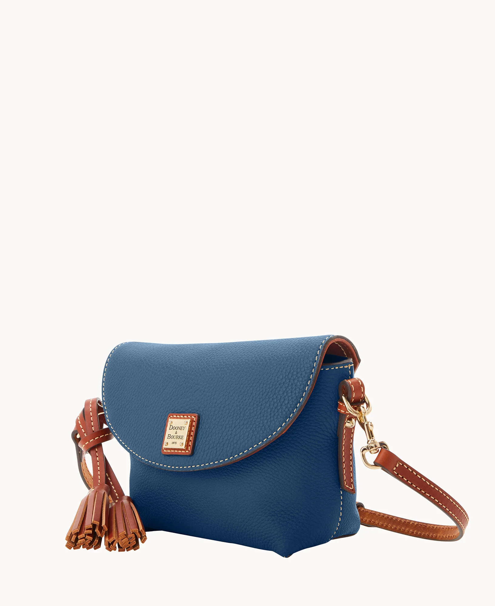 Pebble Grain Crossbody Saddle Bag - Image 78