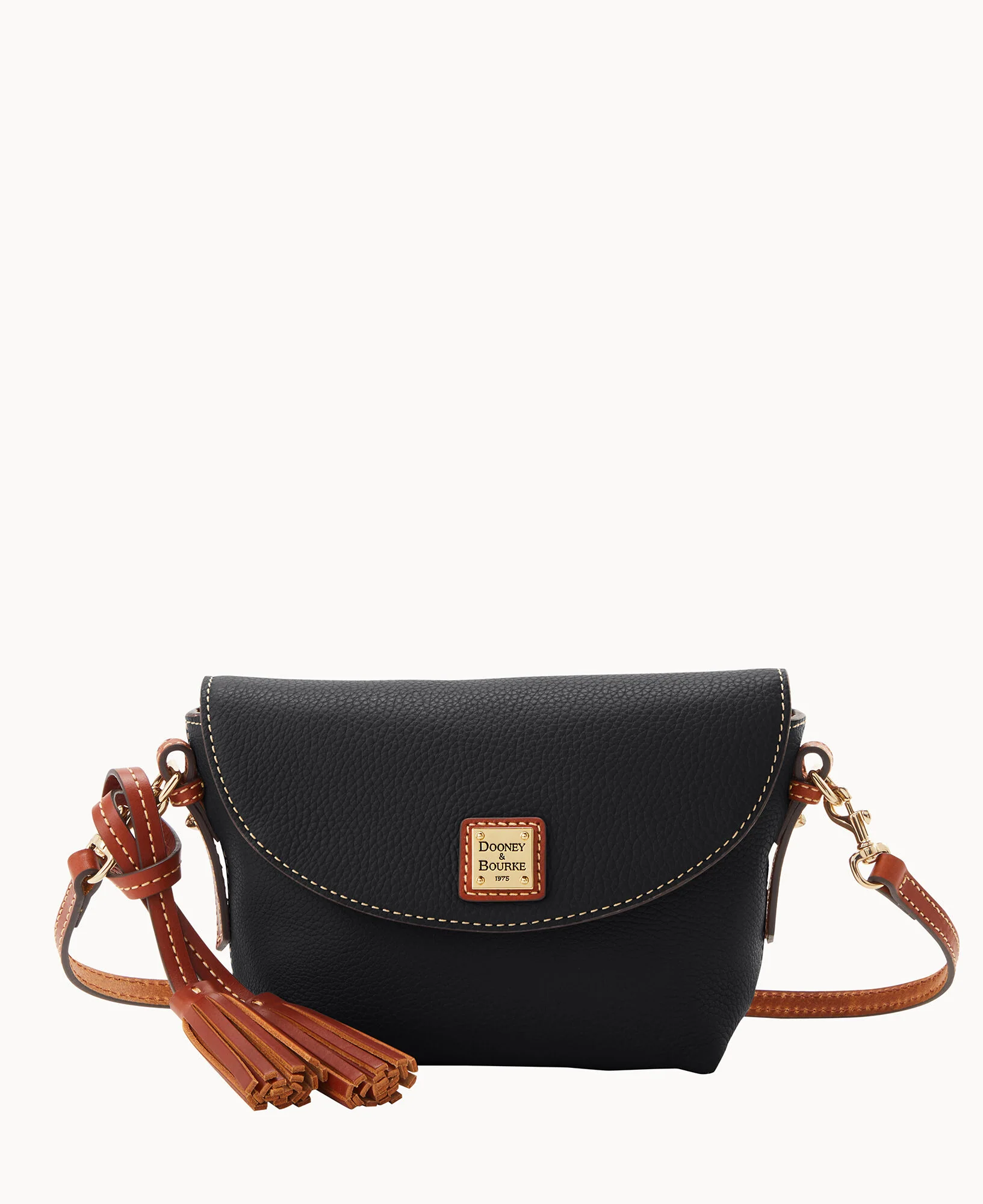 Pebble Grain Crossbody Saddle Bag - Image 9