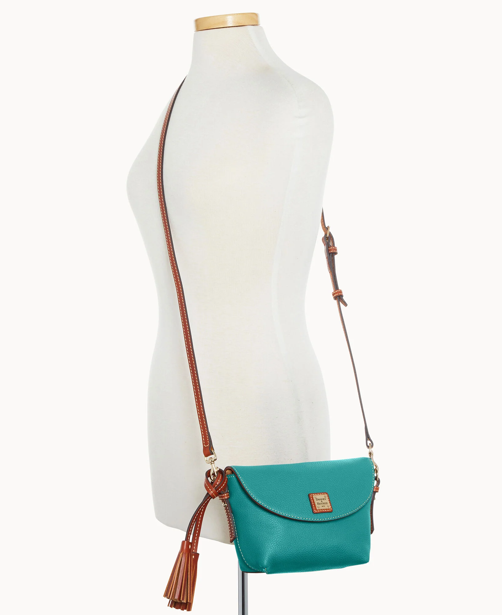 Pebble Grain Crossbody Saddle Bag - Image 96