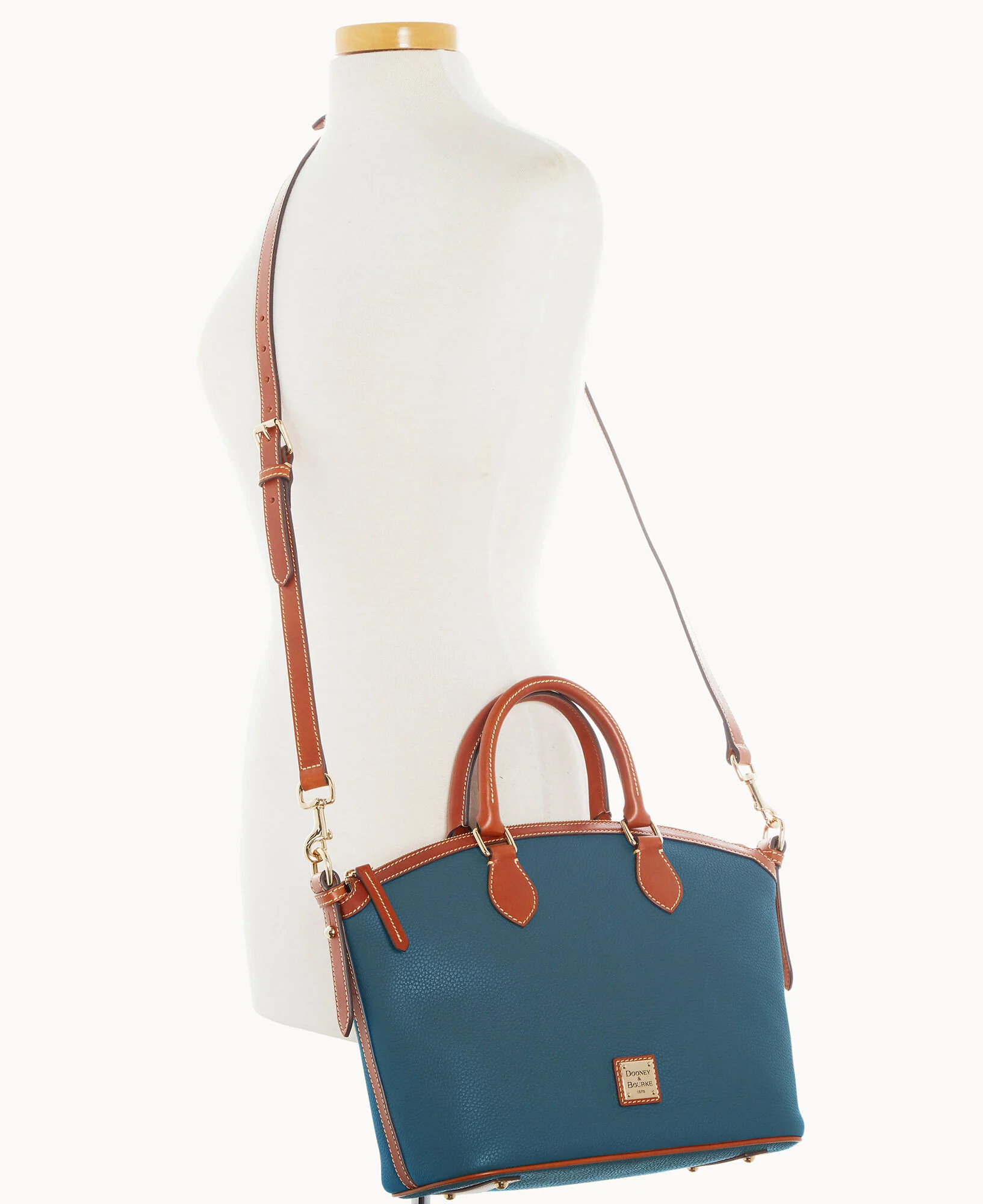 Pebble Grain Domed Satchel - Image 4