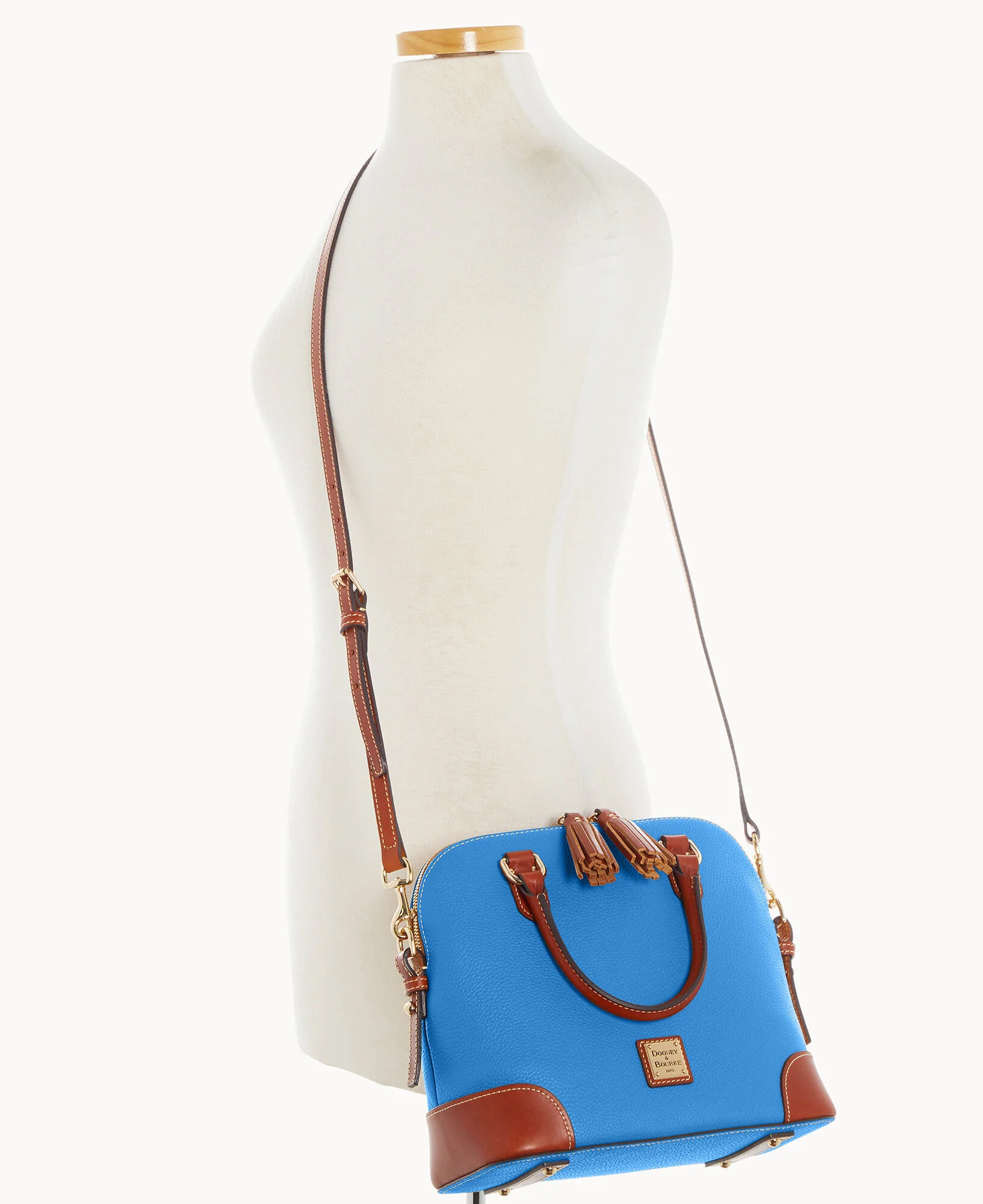 Pebble Grain Domed Satchel - Image 5