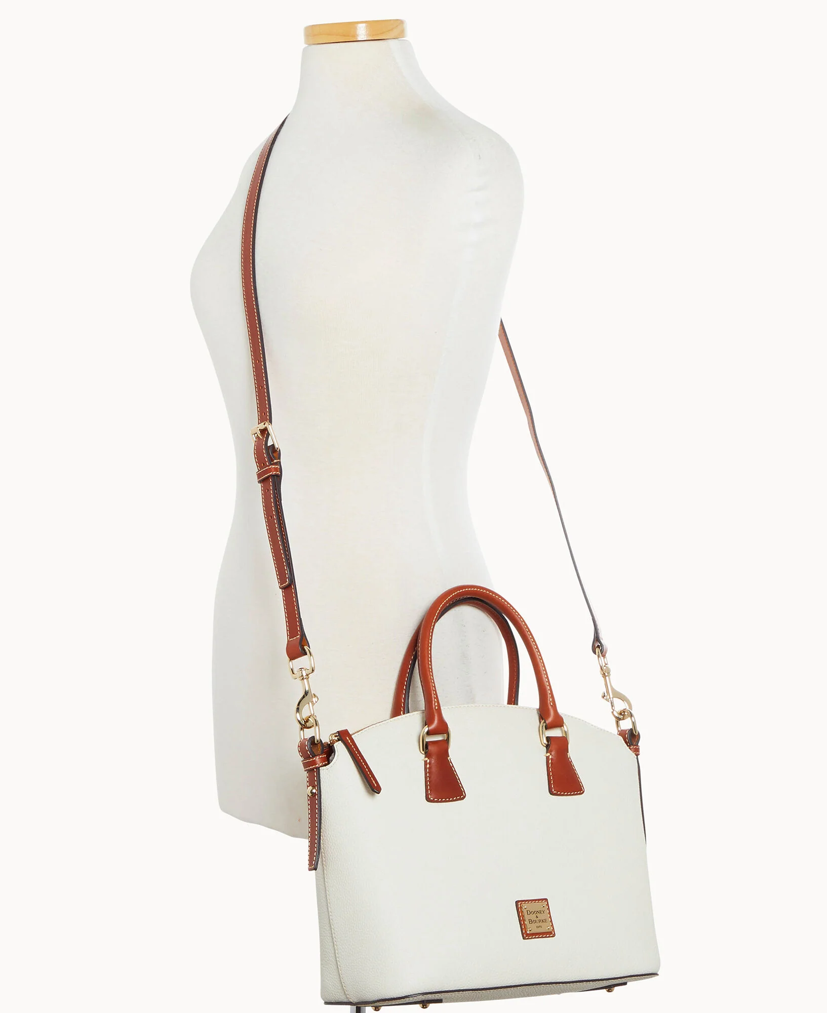 Pebble Grain Domed Satchel - Image 14