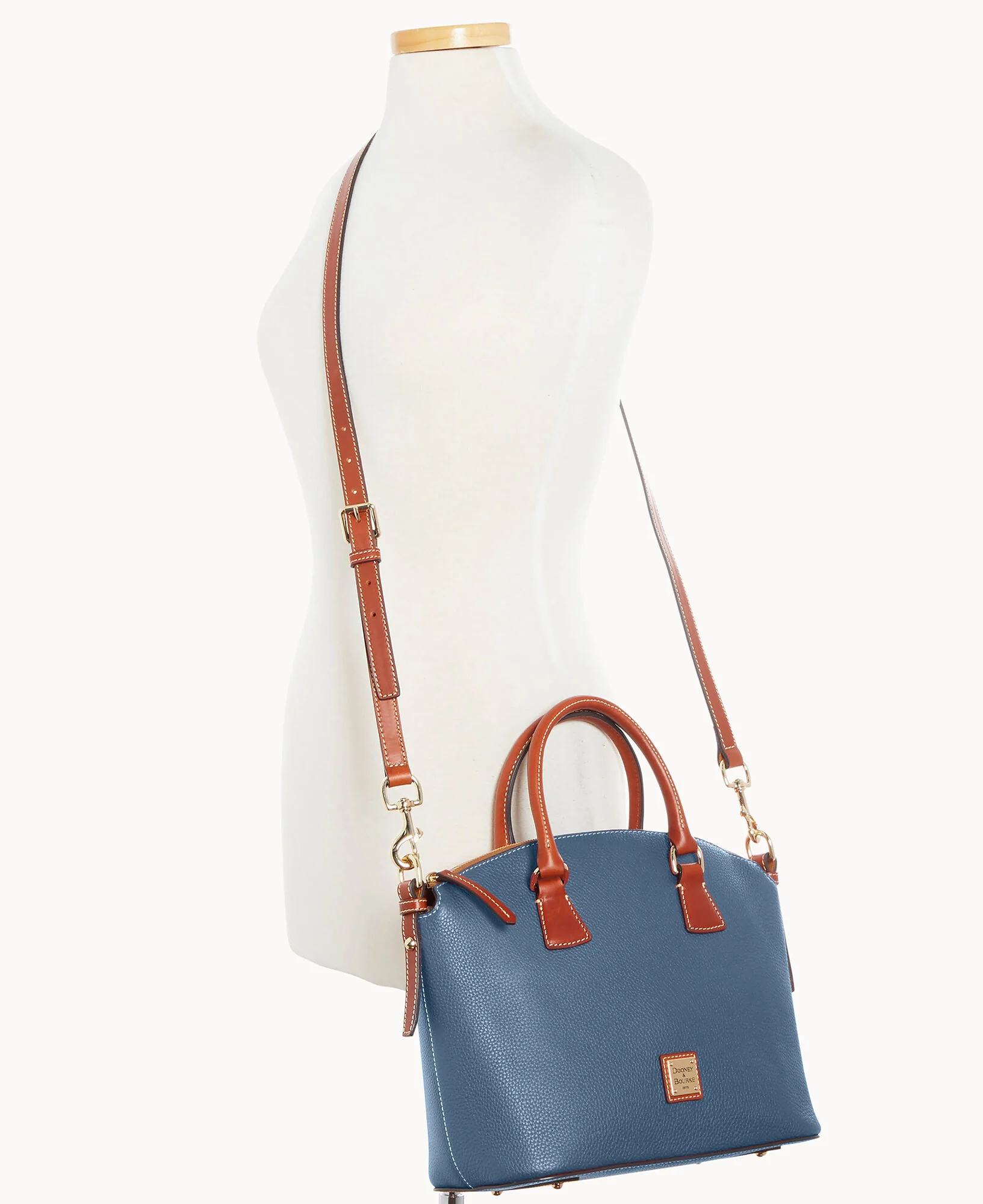 Pebble Grain Domed Satchel - Image 19