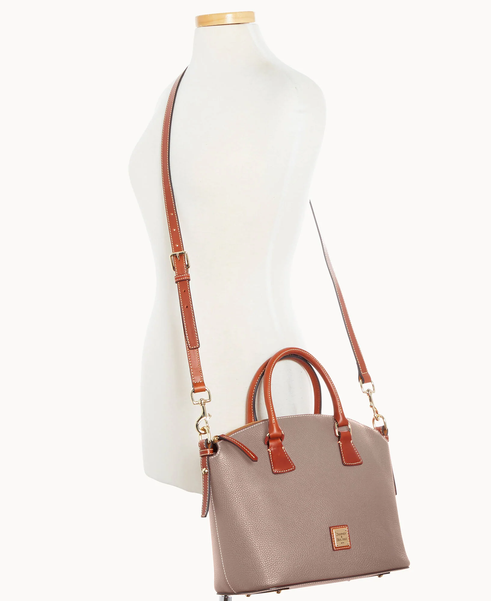 Pebble Grain Domed Satchel - Image 24