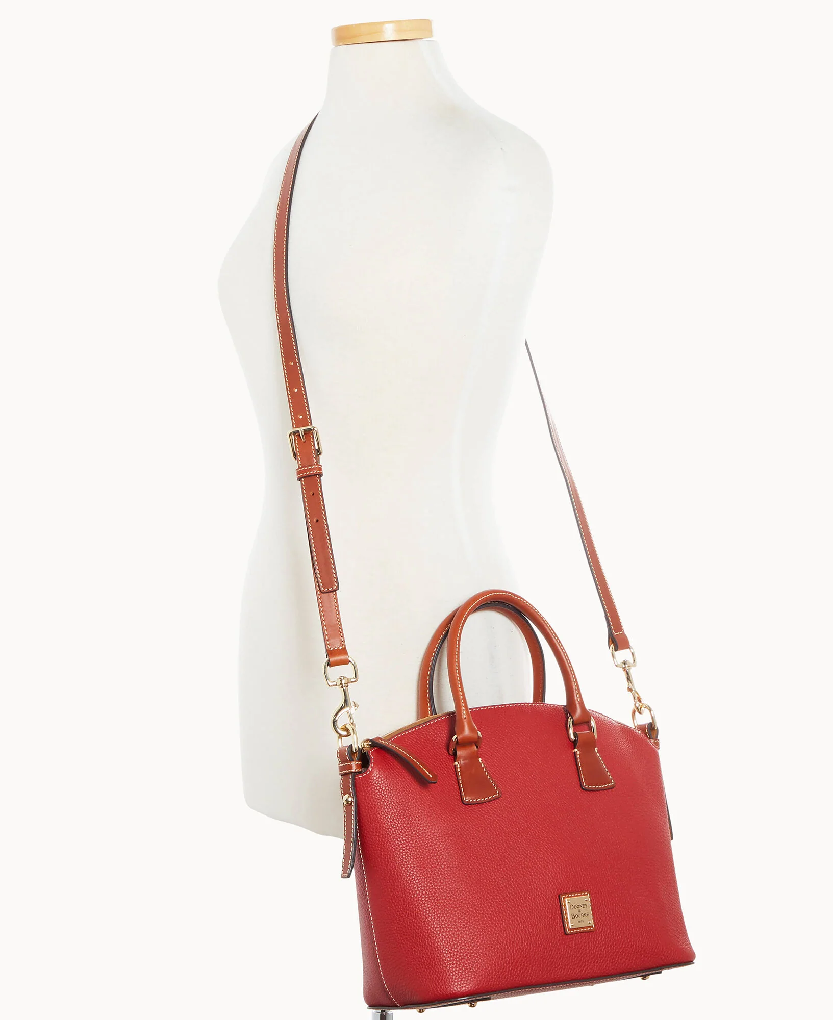 Pebble Grain Domed Satchel - Image 34