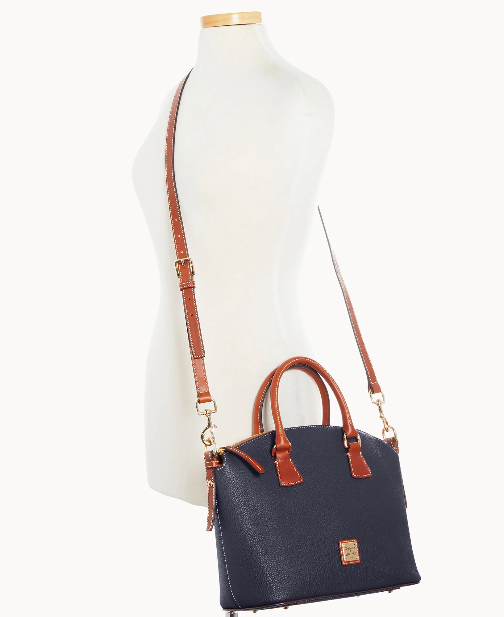 Pebble Grain Domed Satchel - Image 39