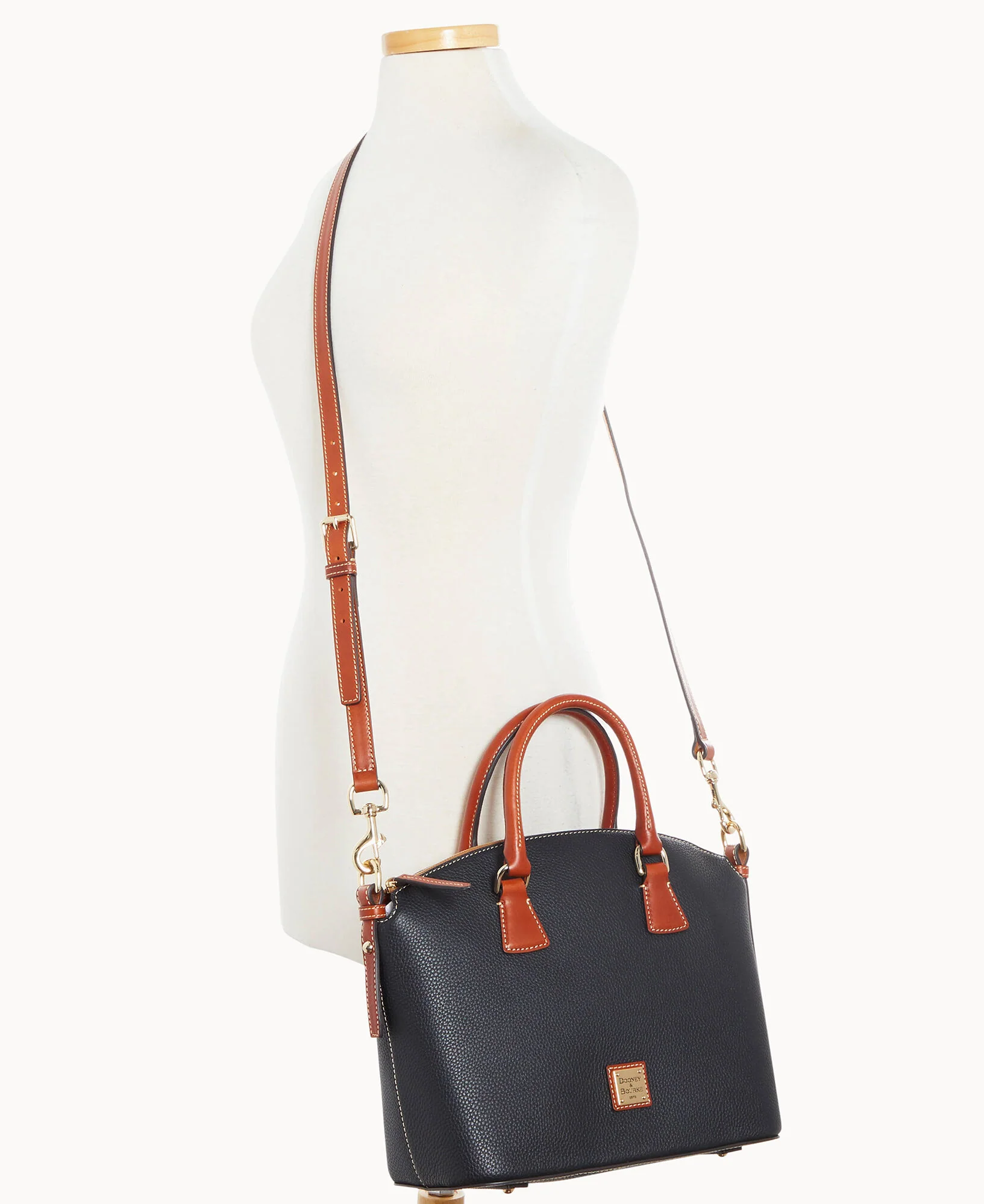 Pebble Grain Domed Satchel - Image 9