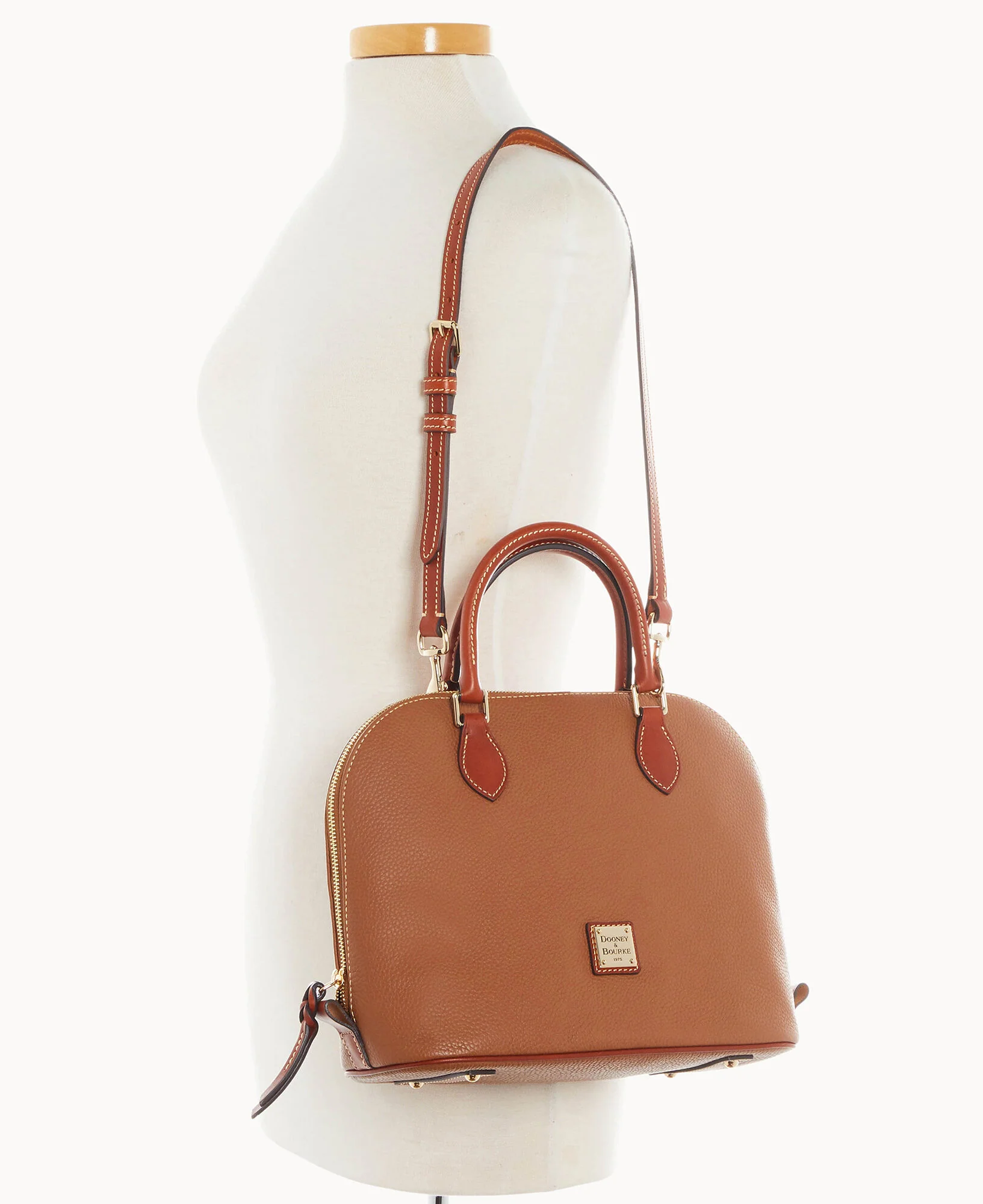 Pebble Grain Domed Satchel - Image 24