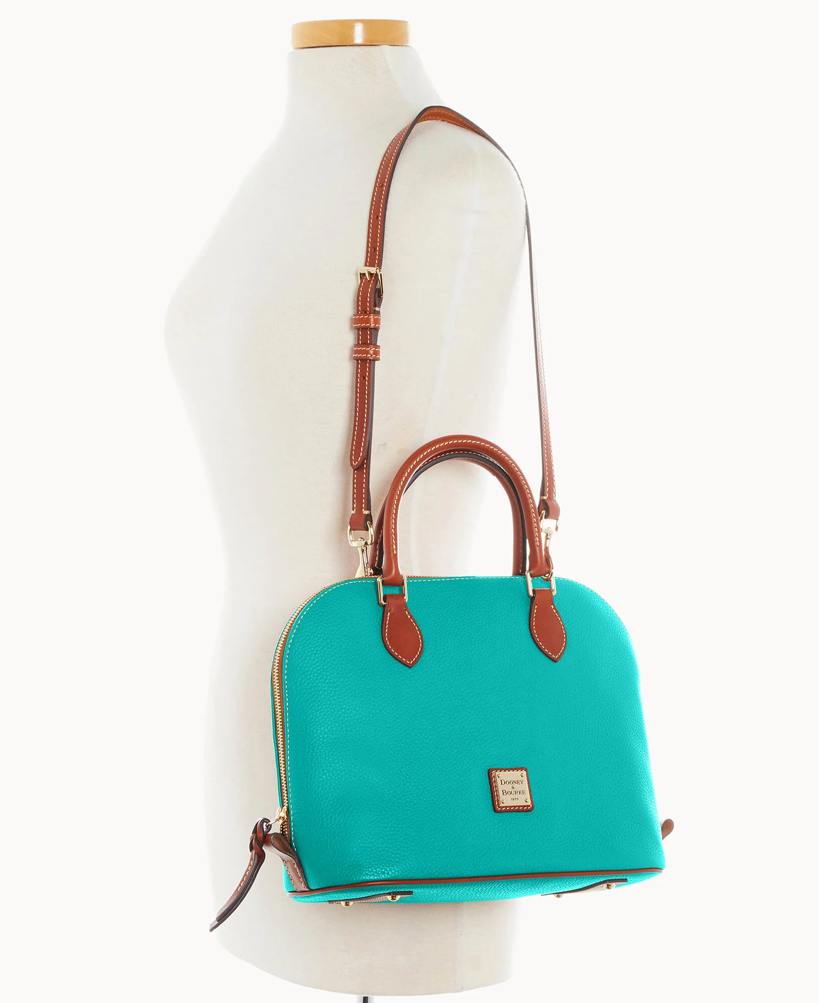 Pebble Grain Domed Satchel - Image 40