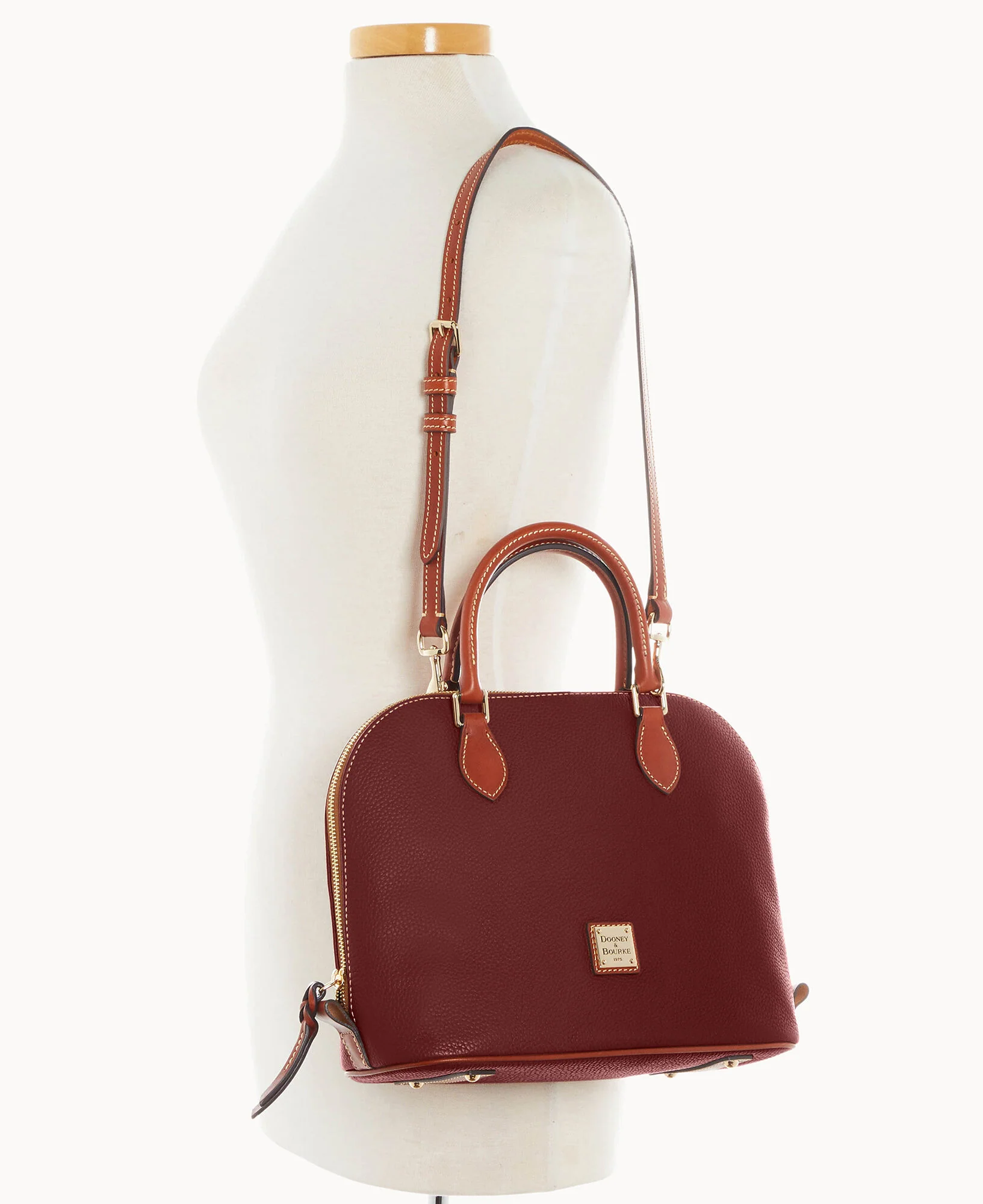 Pebble Grain Domed Satchel - Image 44