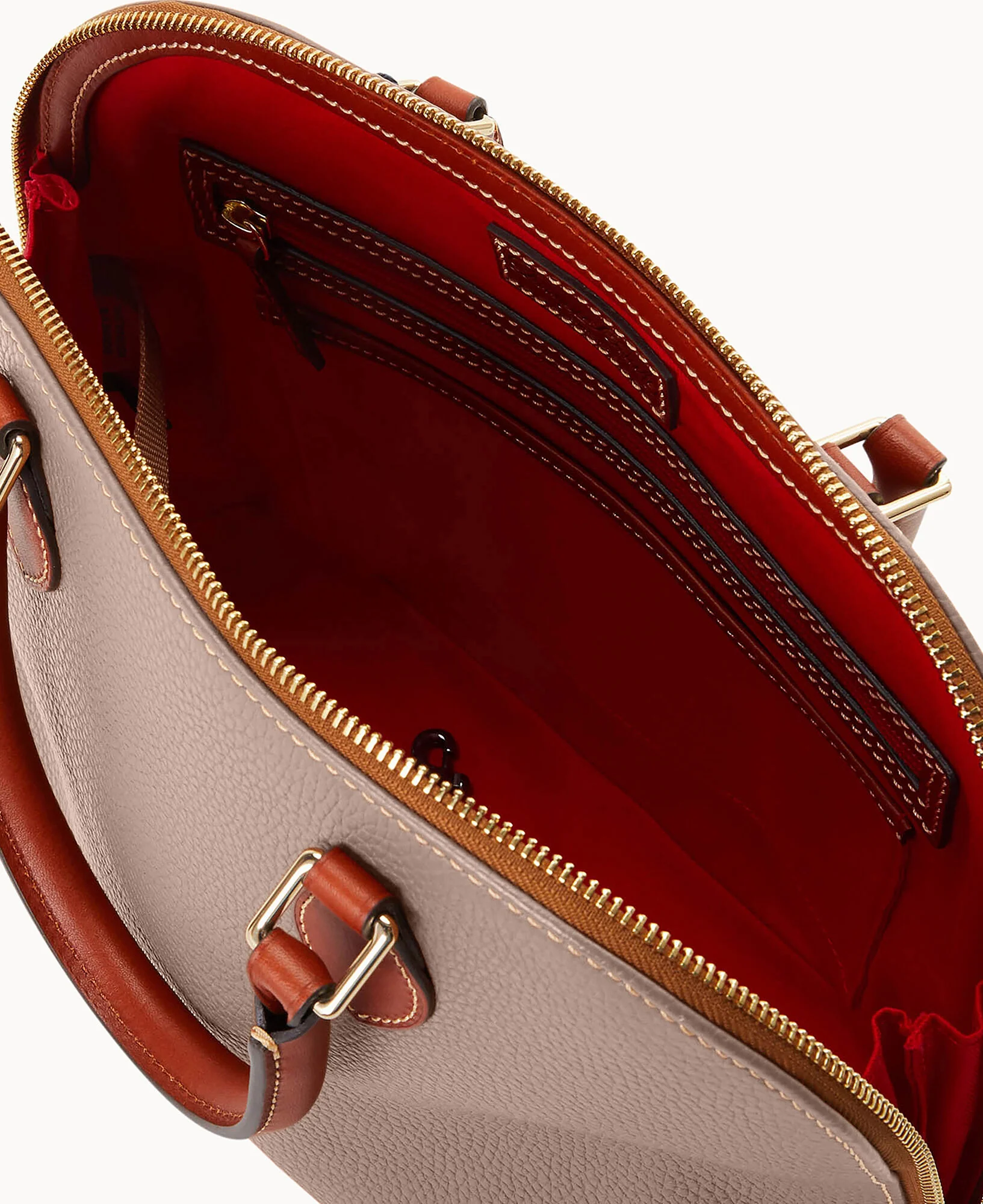 Pebble Grain Domed Satchel - Image 51