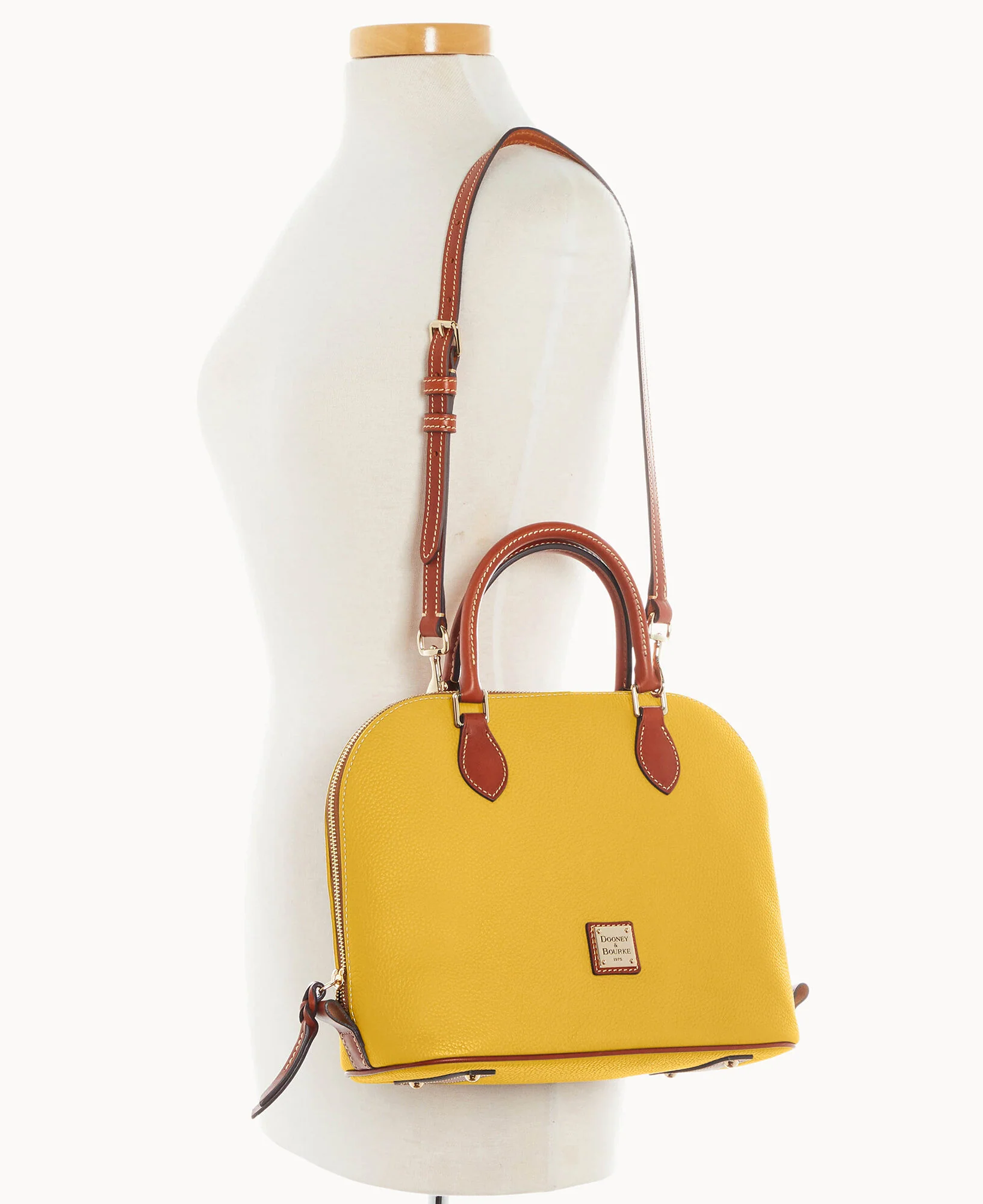 Pebble Grain Domed Satchel - Image 56