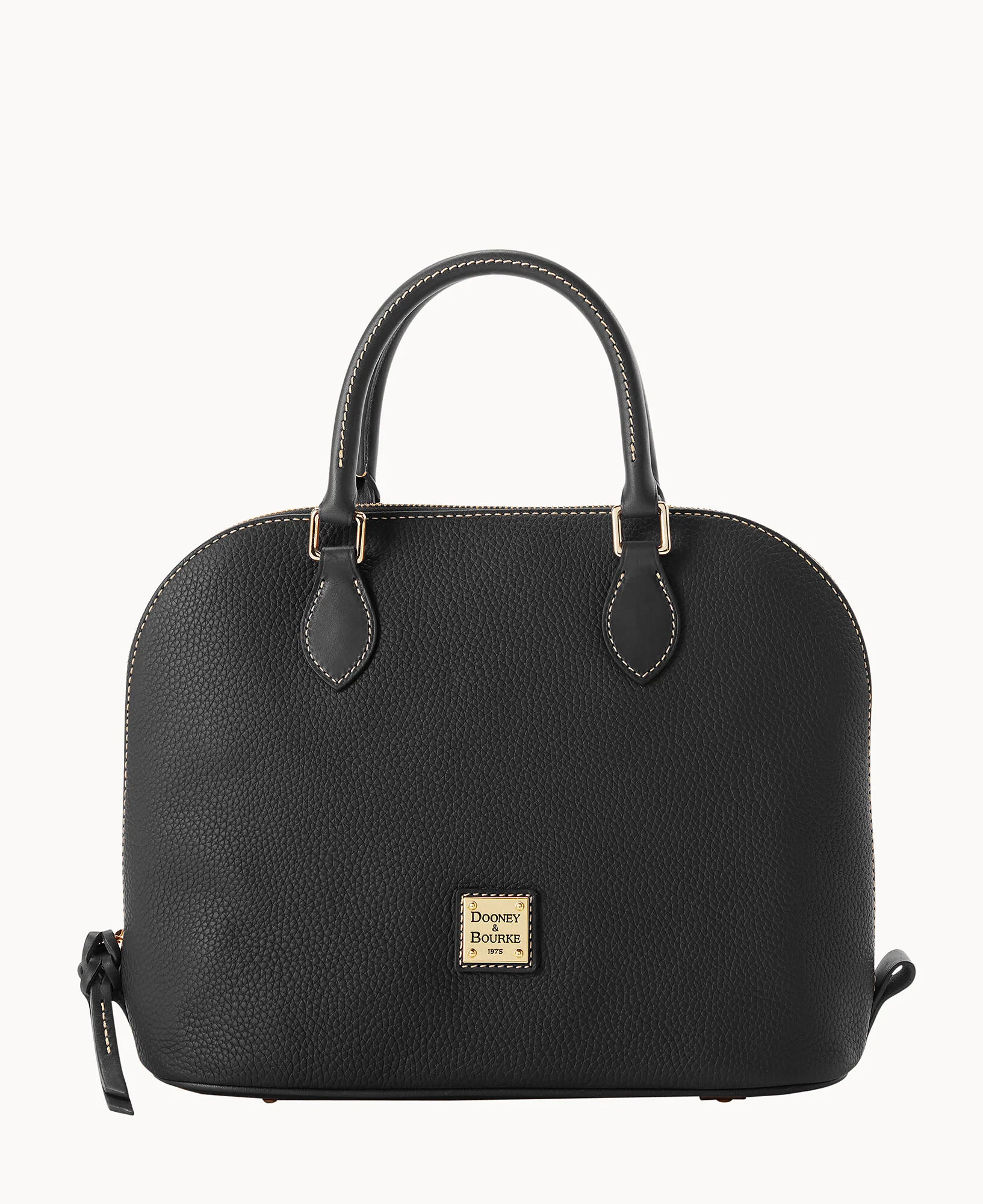 Pebble Grain Domed Satchel - Image 9