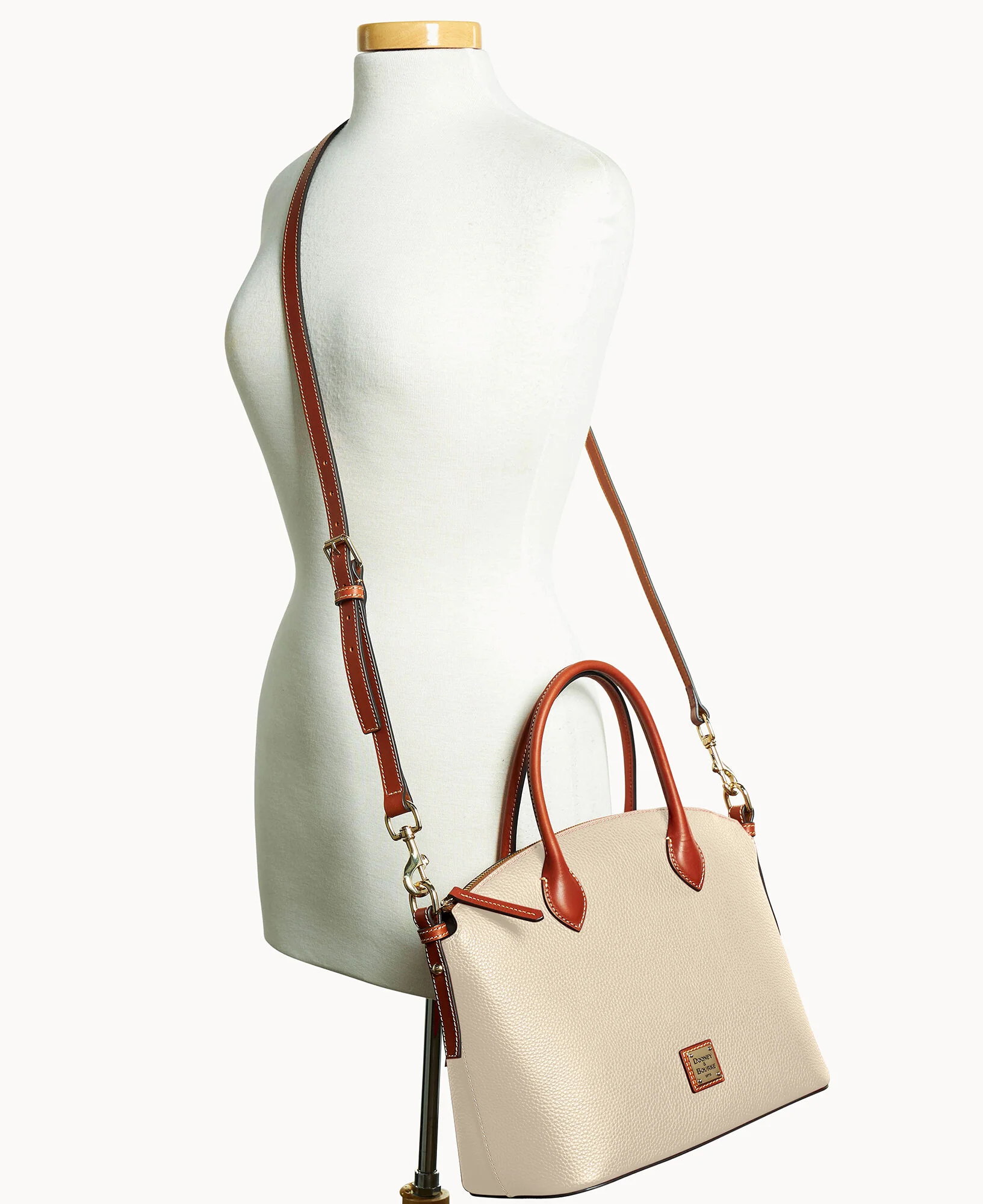 Pebble Grain Domed Satchel - Image 30