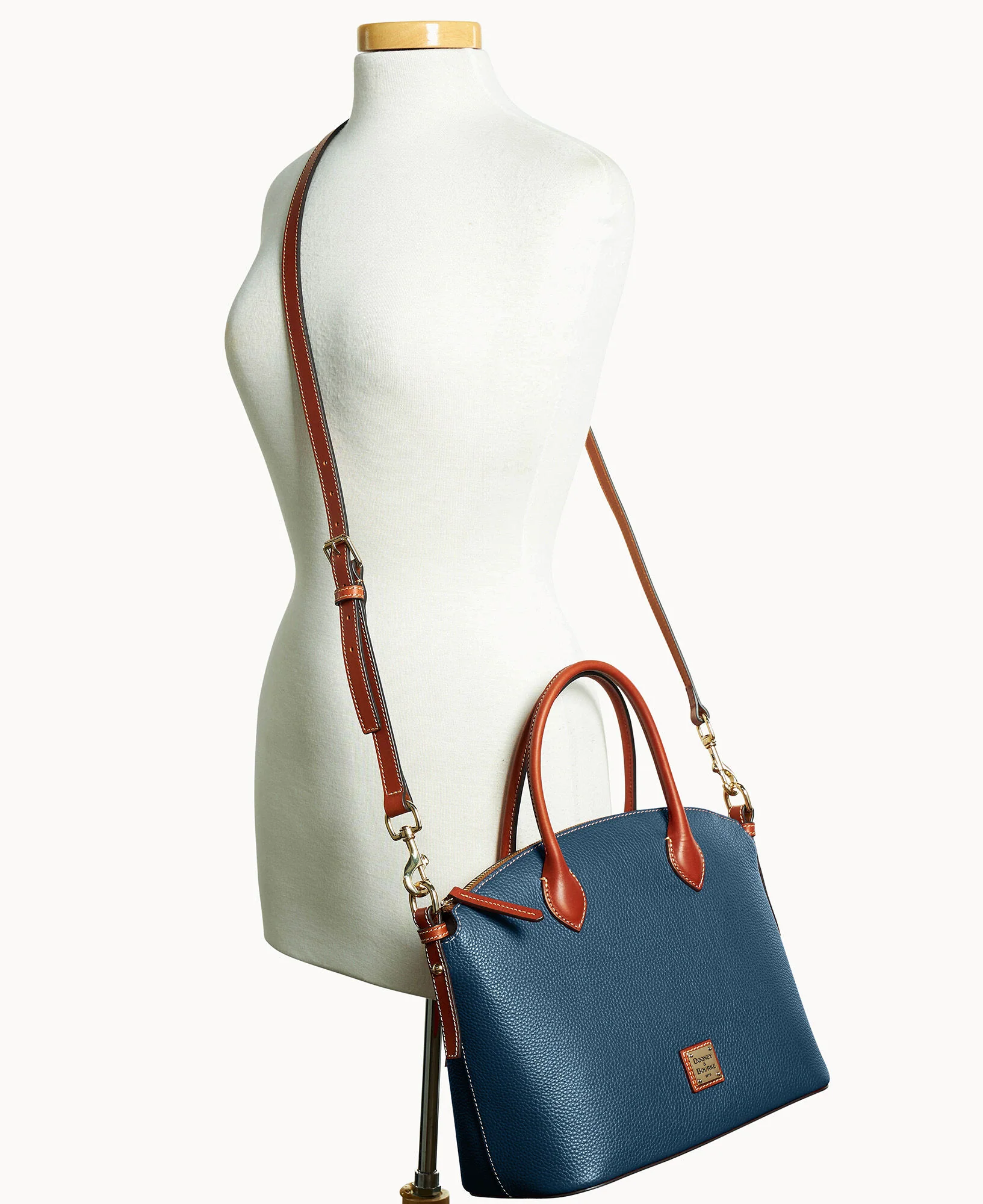 Pebble Grain Domed Satchel - Image 46