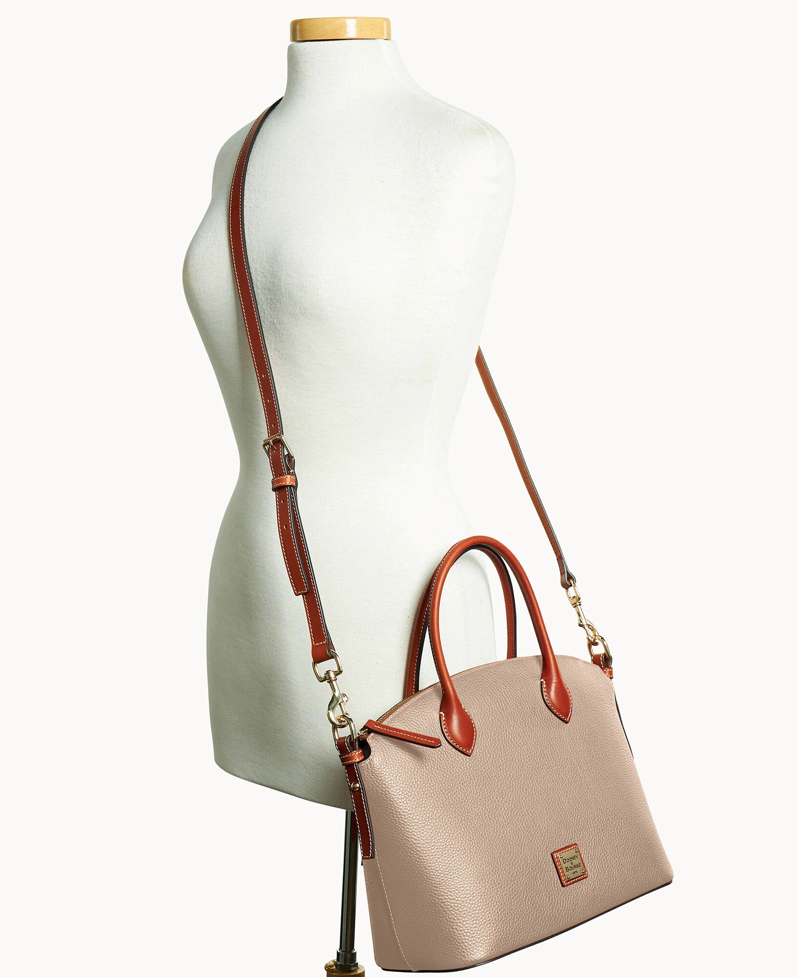 Pebble Grain Domed Satchel - Image 50