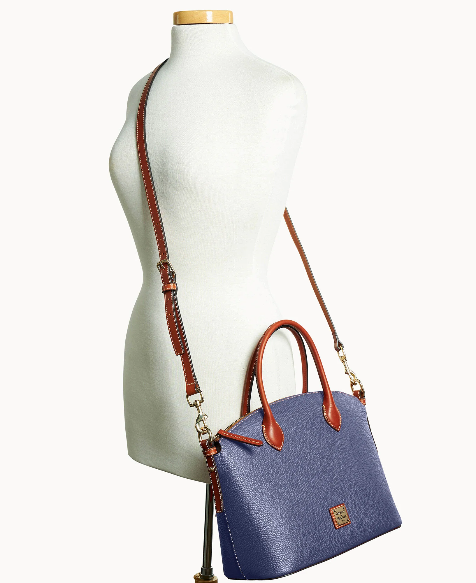 Pebble Grain Domed Satchel - Image 55