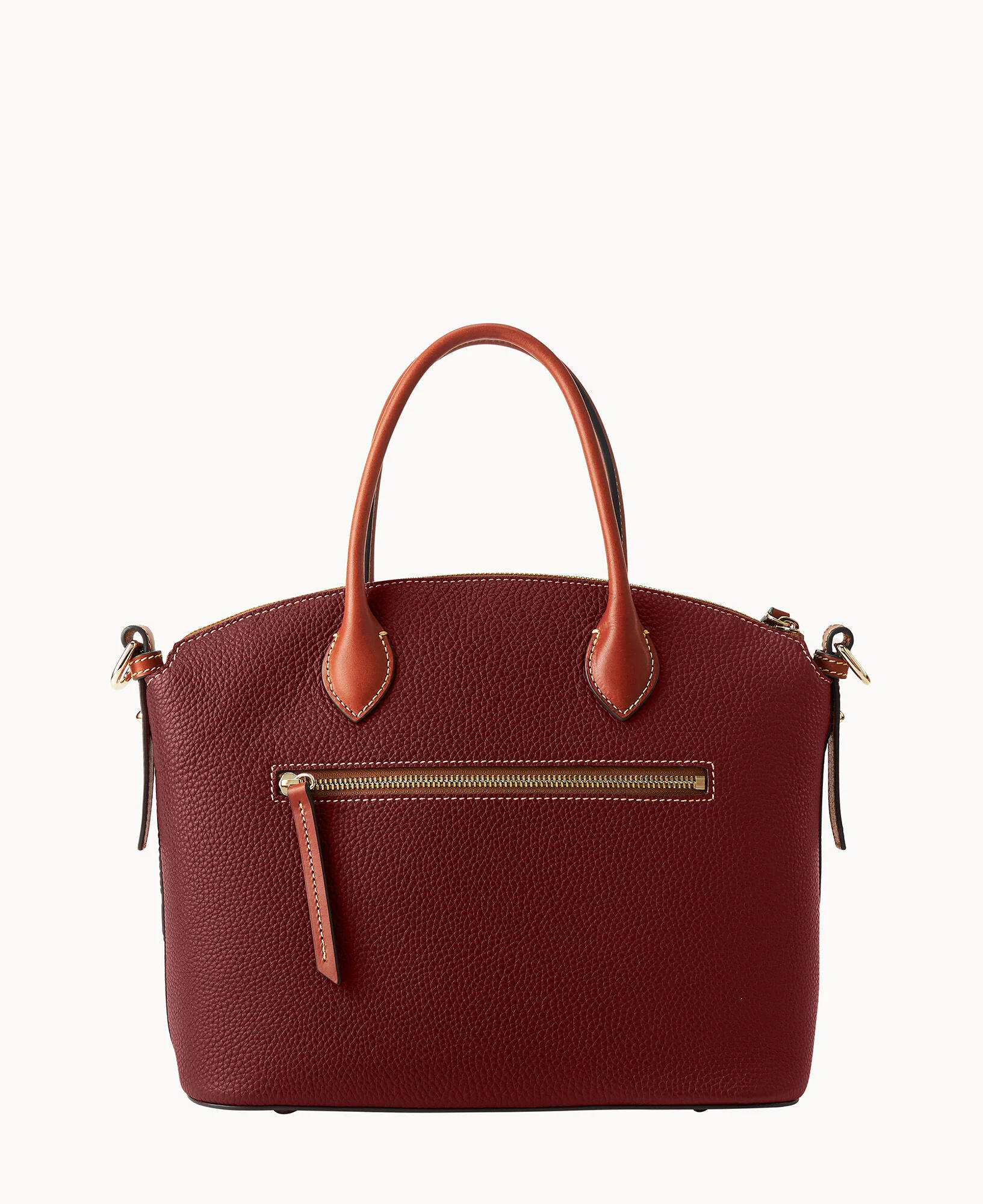 Pebble Grain Domed Satchel - Image 9