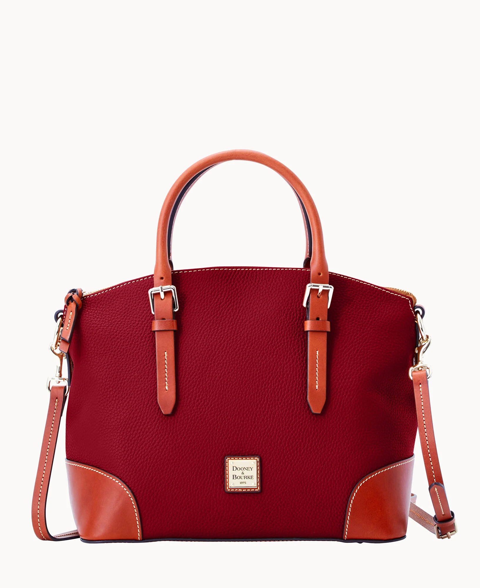 Pebble Grain Domed Satchel - Image 36