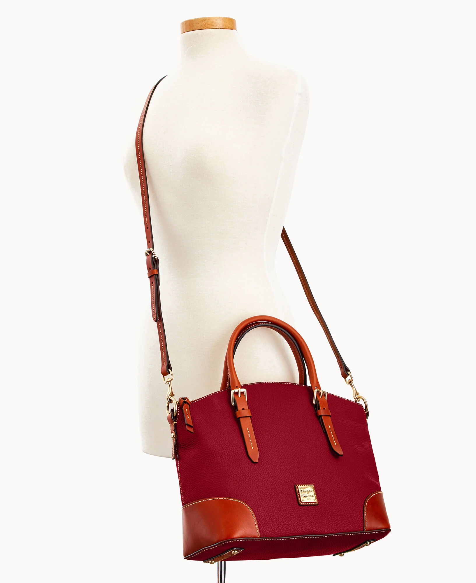 Pebble Grain Domed Satchel - Image 40