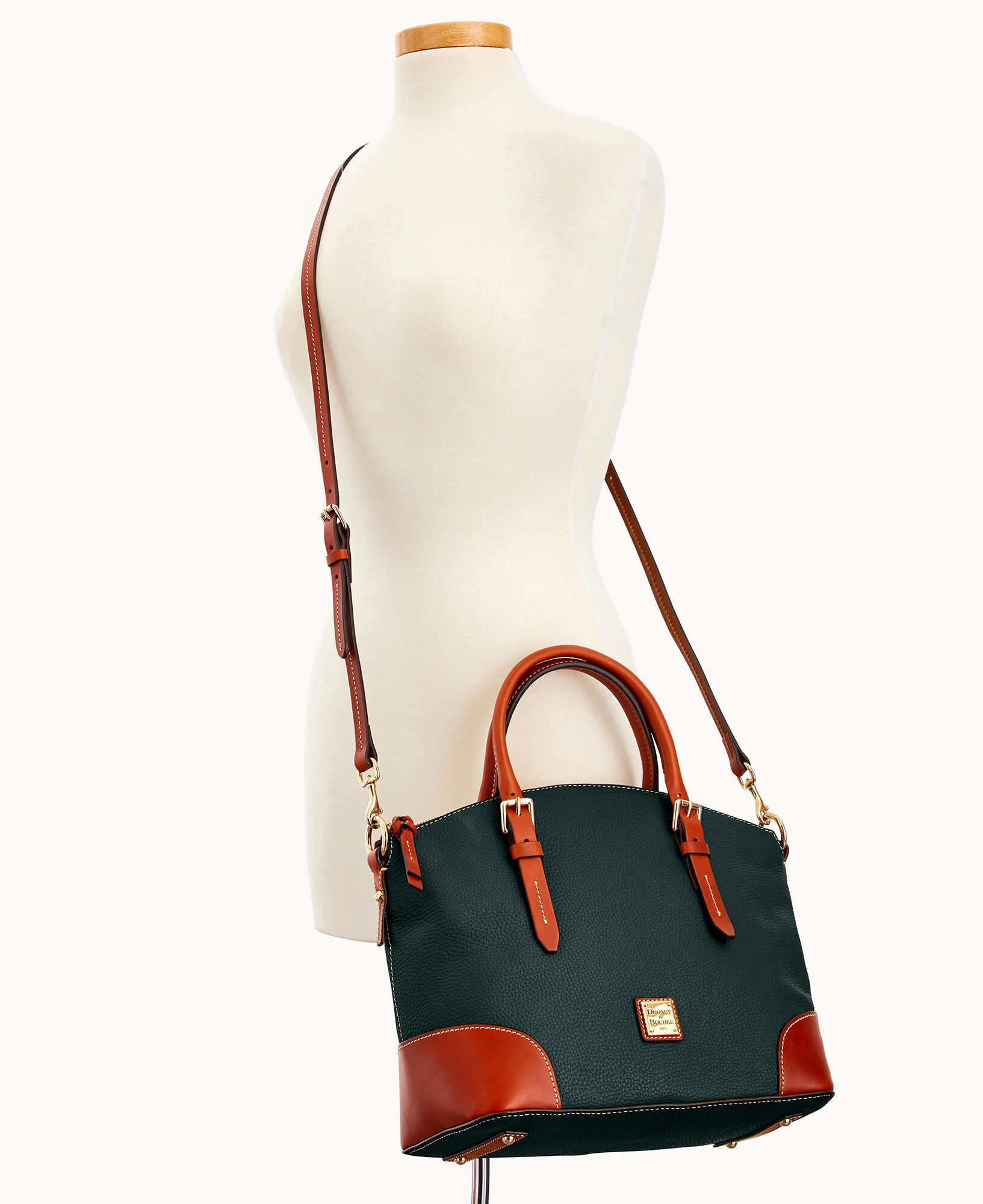 Pebble Grain Domed Satchel - Image 45