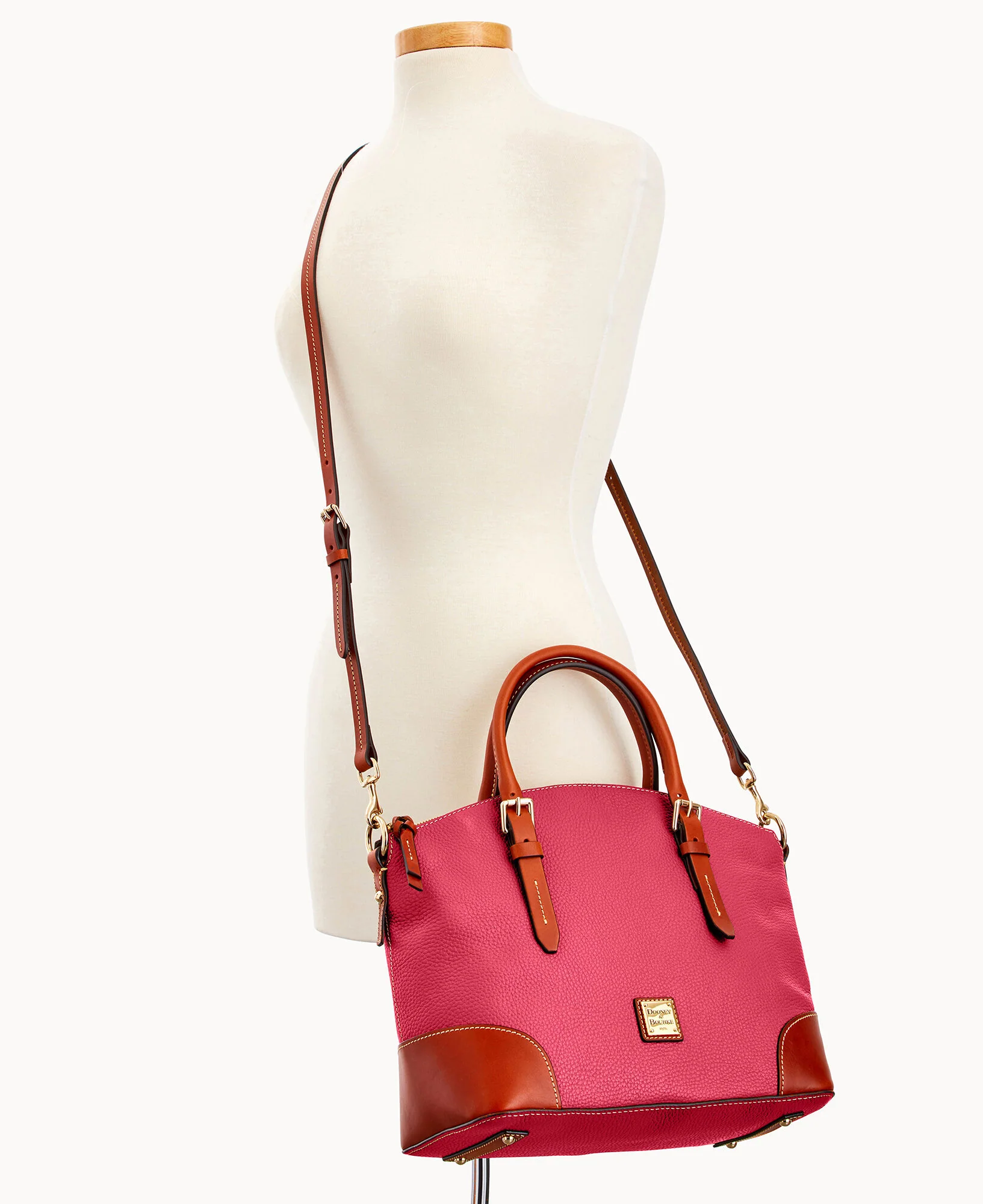 Pebble Grain Domed Satchel - Image 50