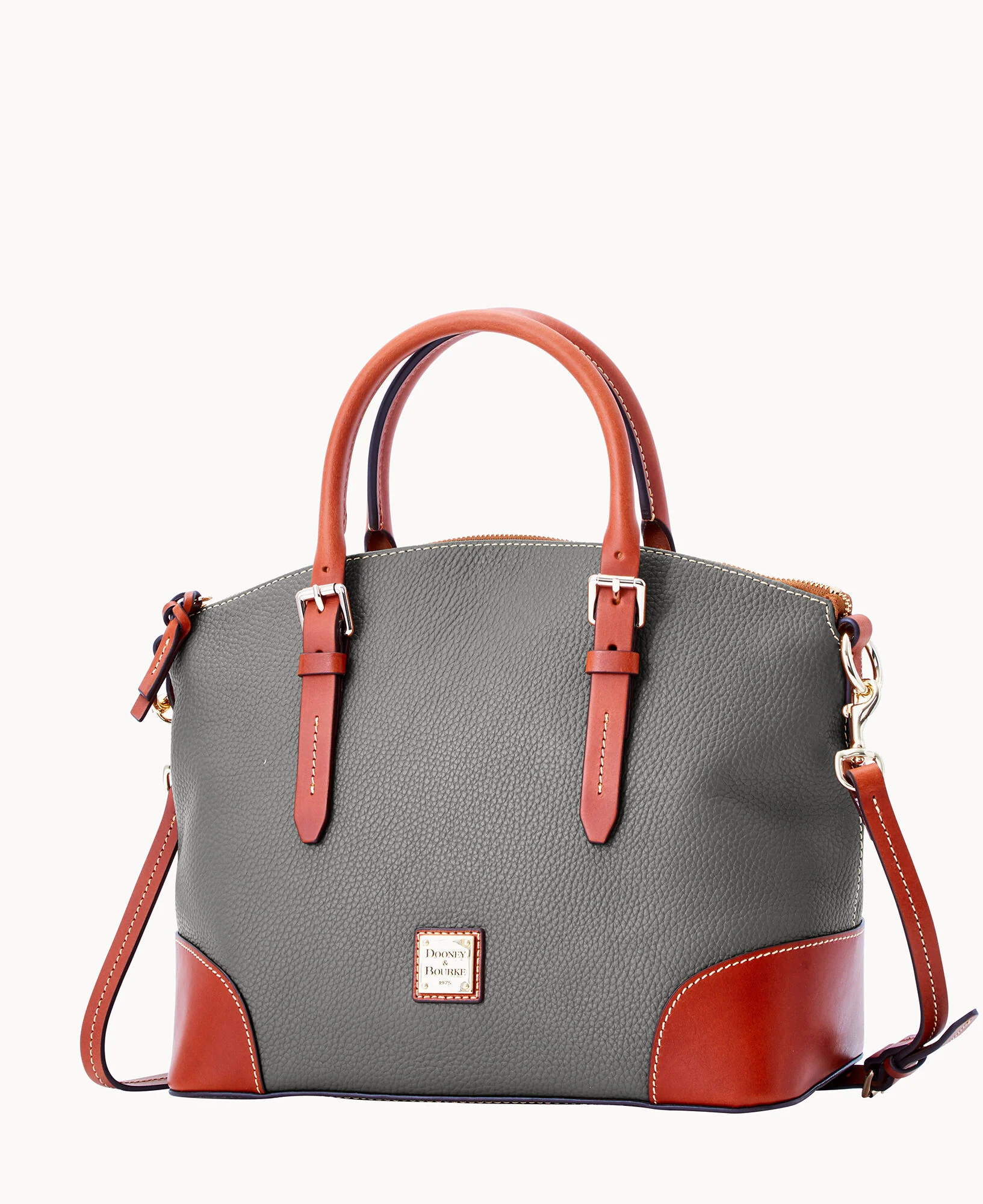 Pebble Grain Domed Satchel - Image 52