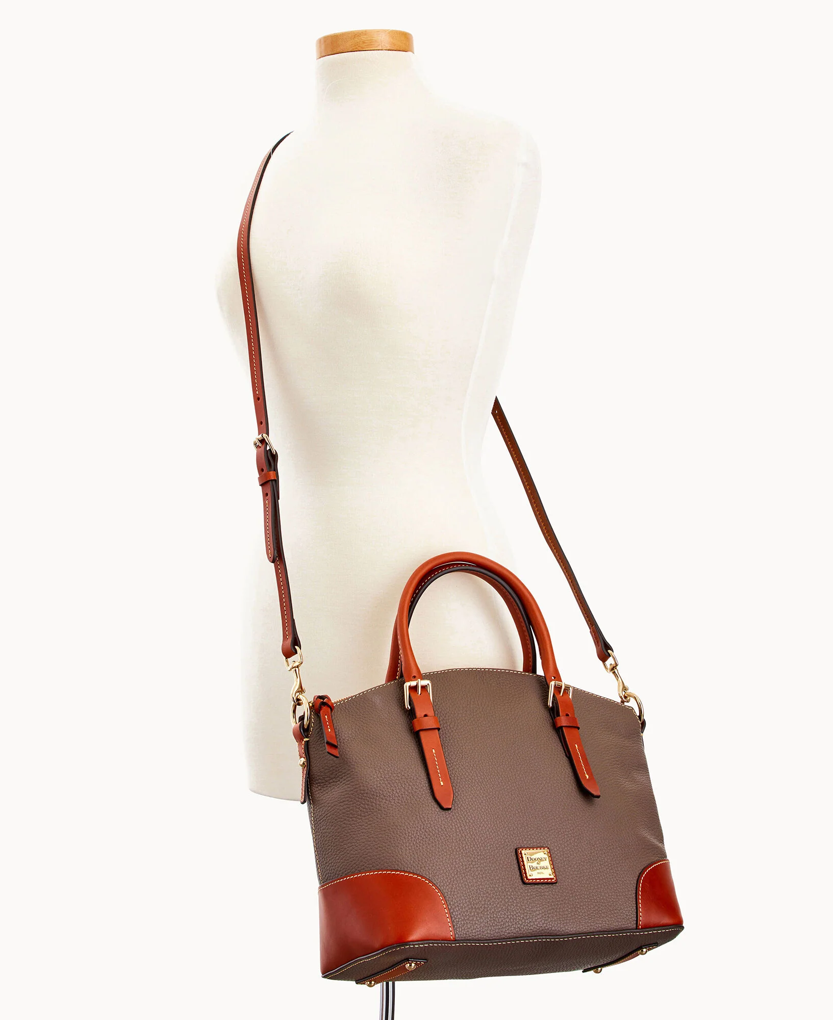 Pebble Grain Domed Satchel - Image 70