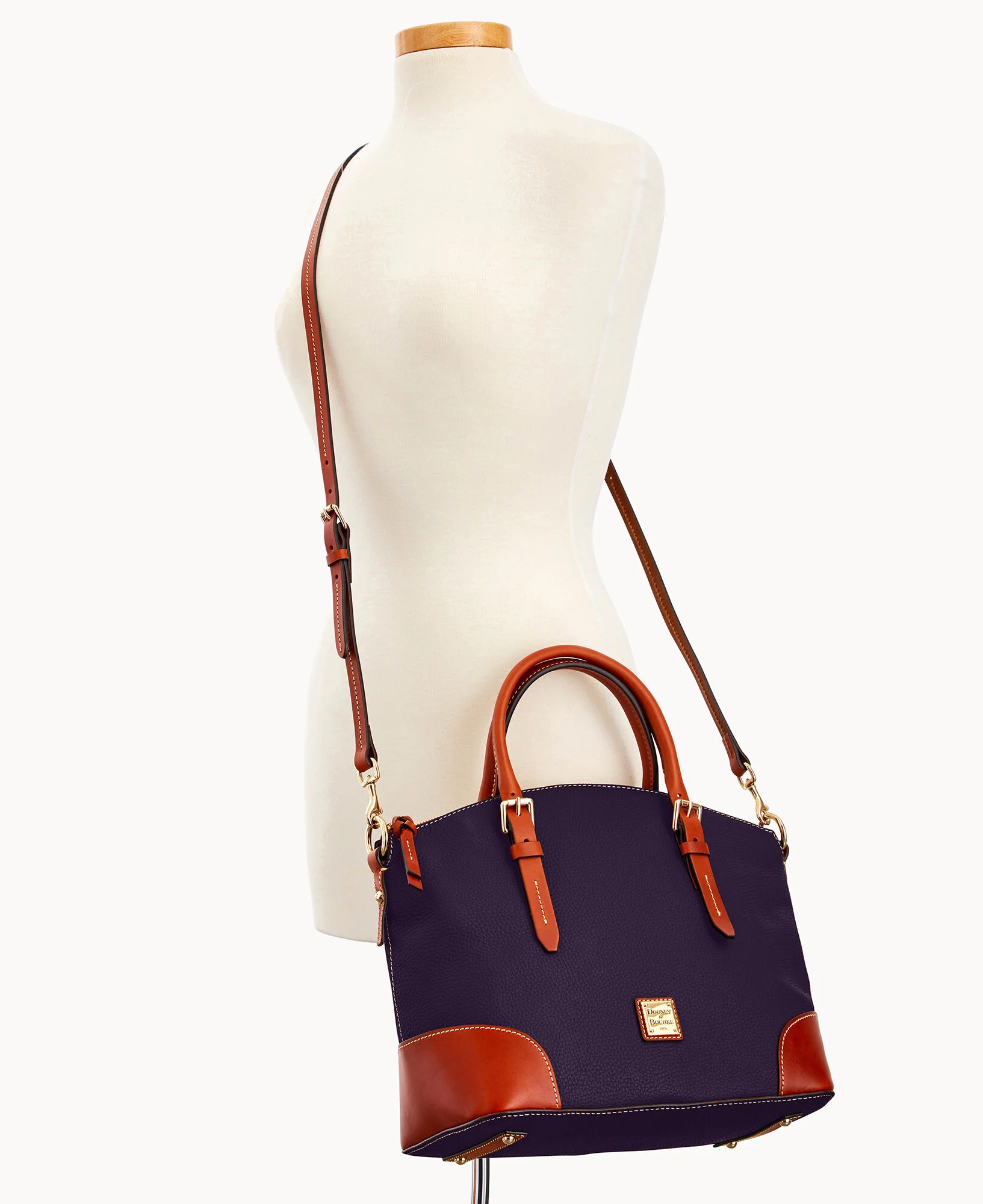 Pebble Grain Domed Satchel - Image 95
