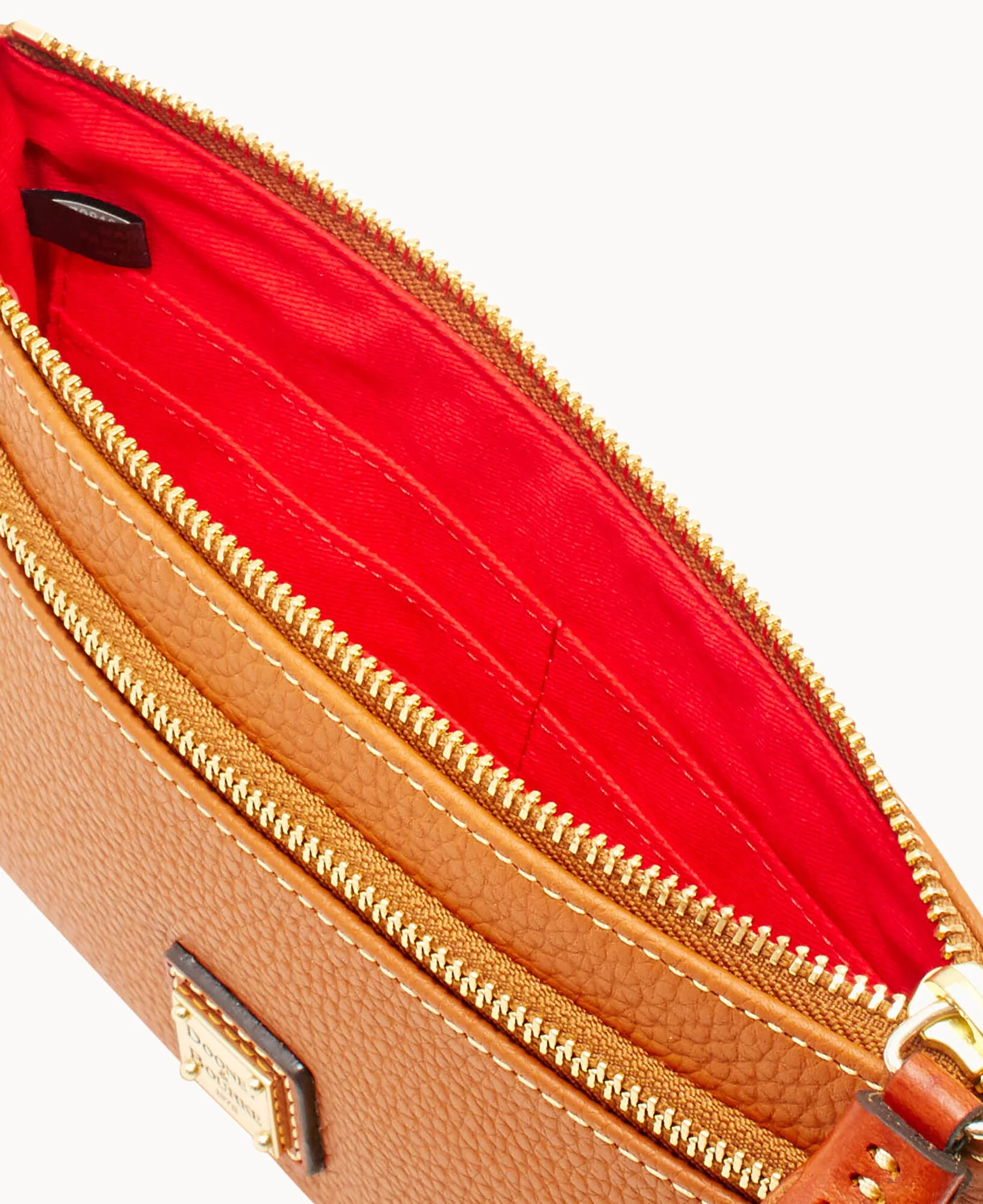 Pebble Grain Double Zip Wristlet - Image 15