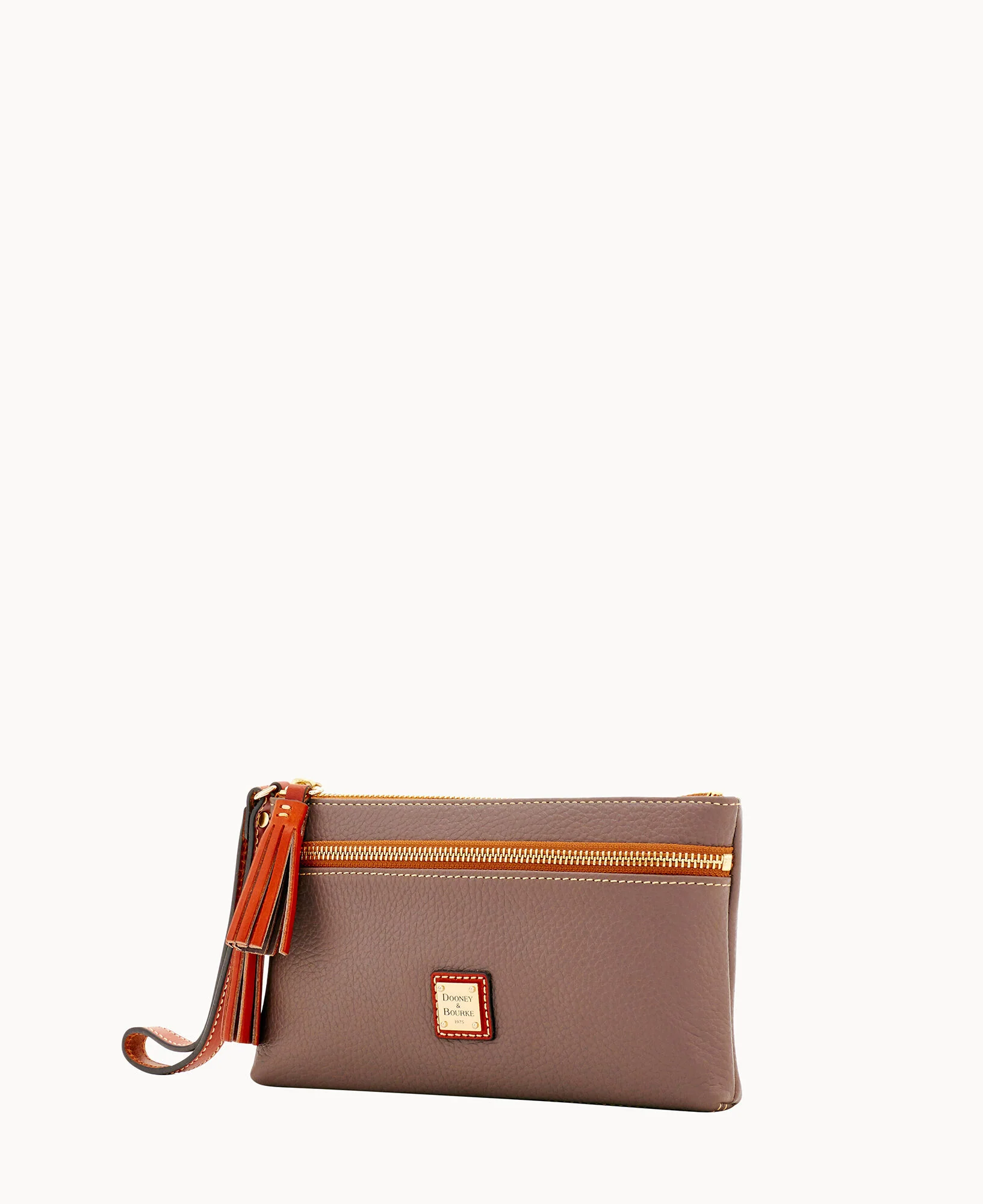 Pebble Grain Double Zip Wristlet - Image 2