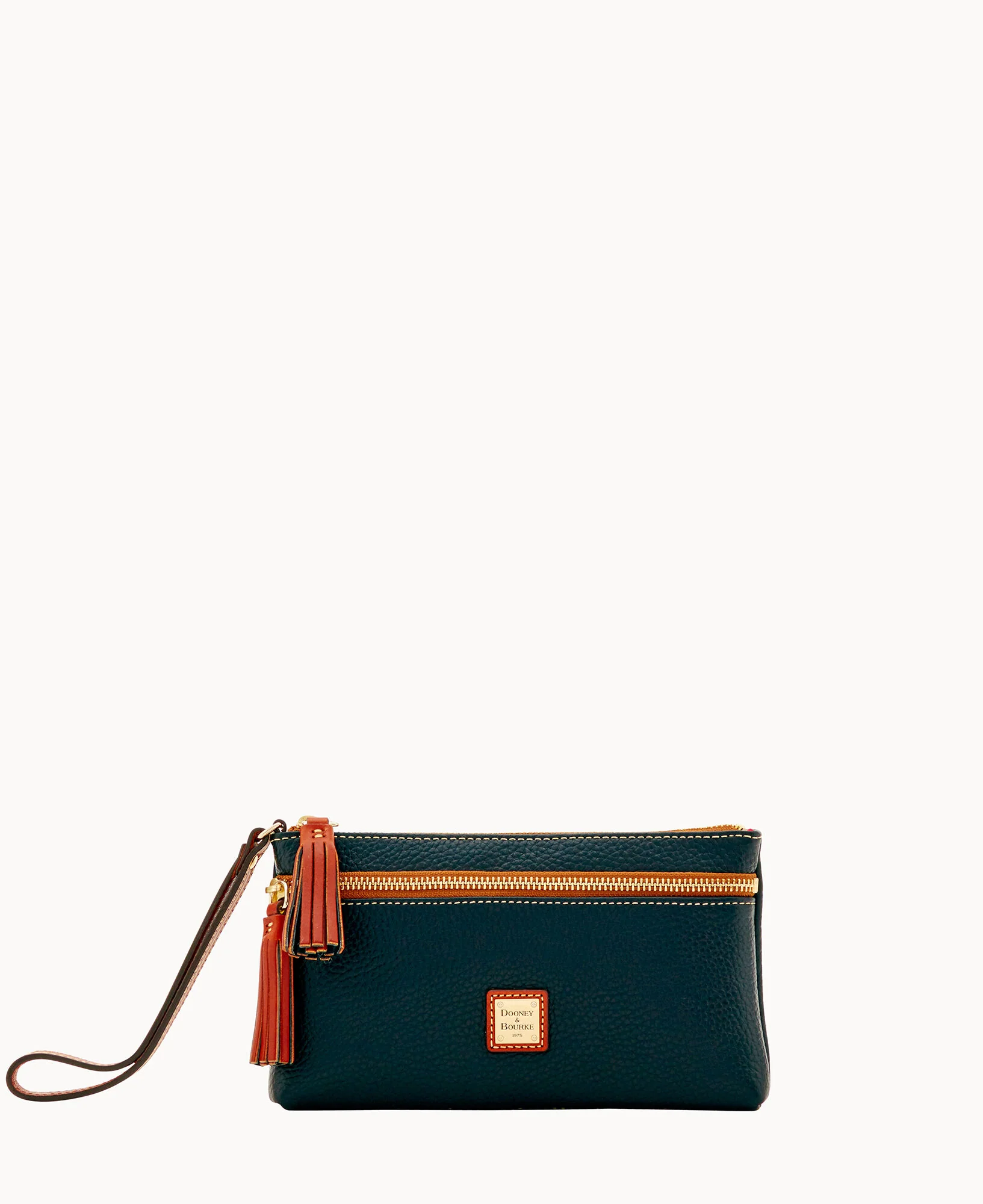 Pebble Grain Double Zip Wristlet - Image 4