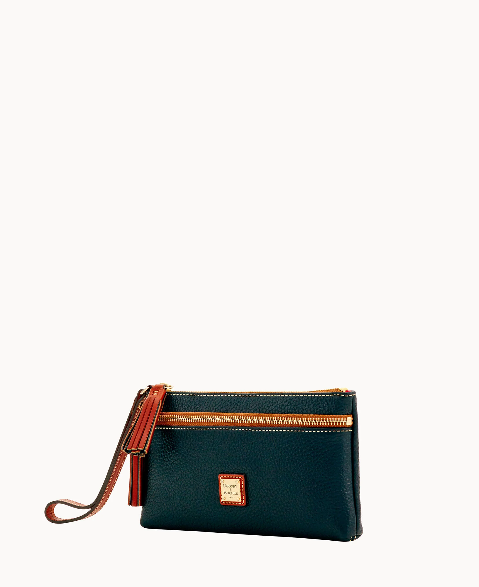 Pebble Grain Double Zip Wristlet - Image 5