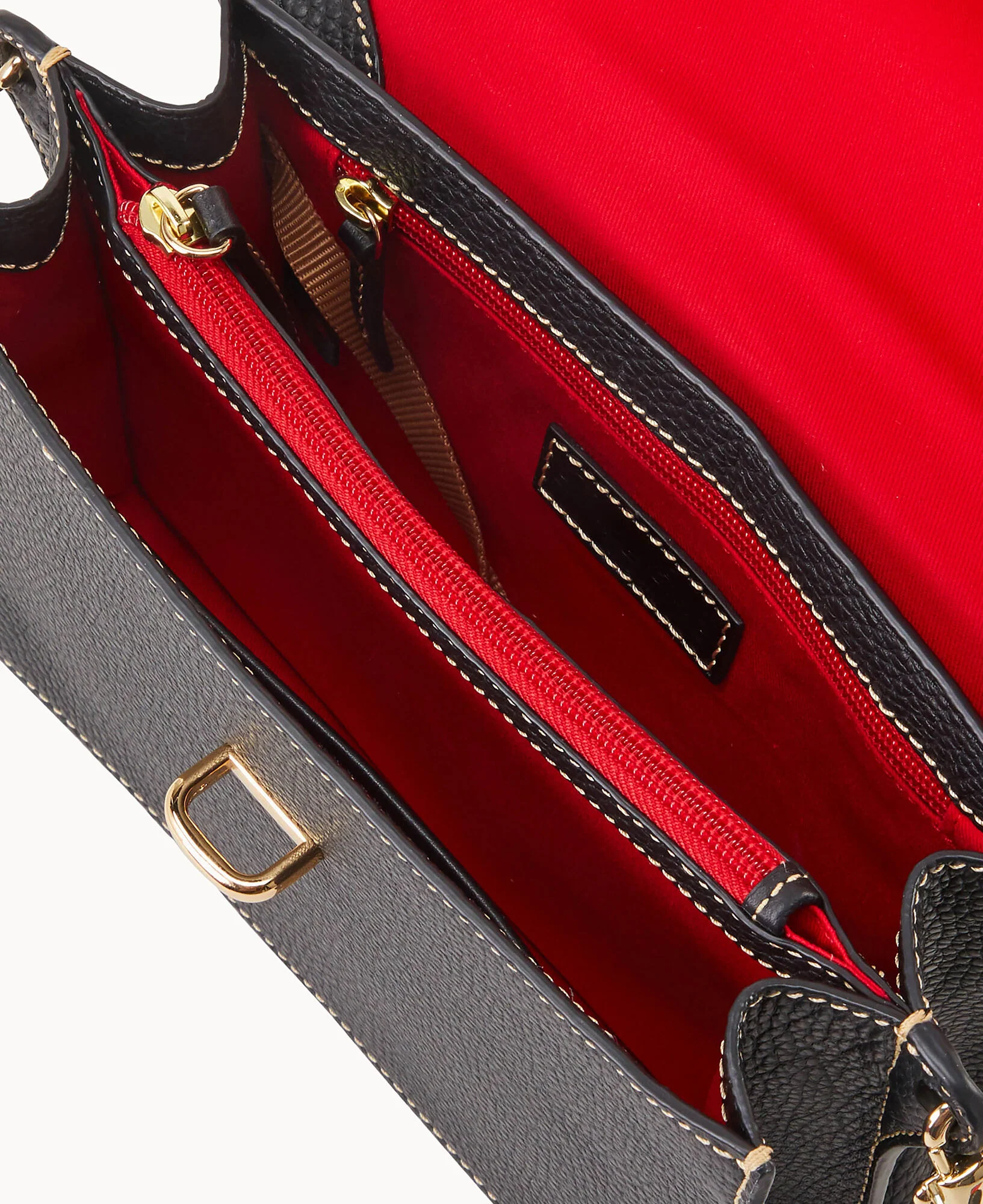 Pebble Grain Flap Crossbody - Image 11