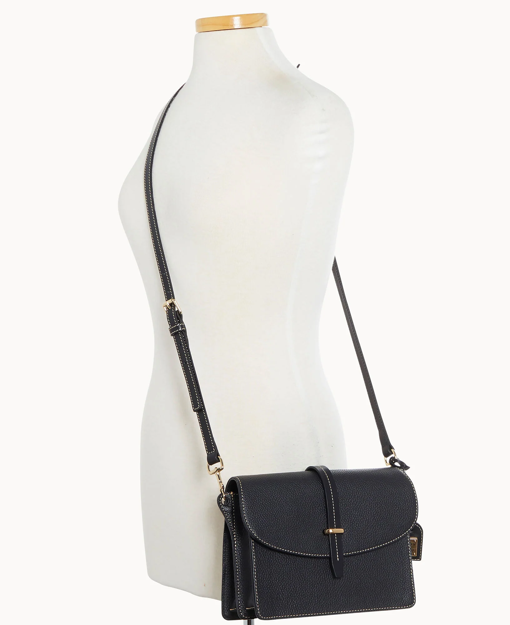 Pebble Grain Flap Crossbody - Image 12